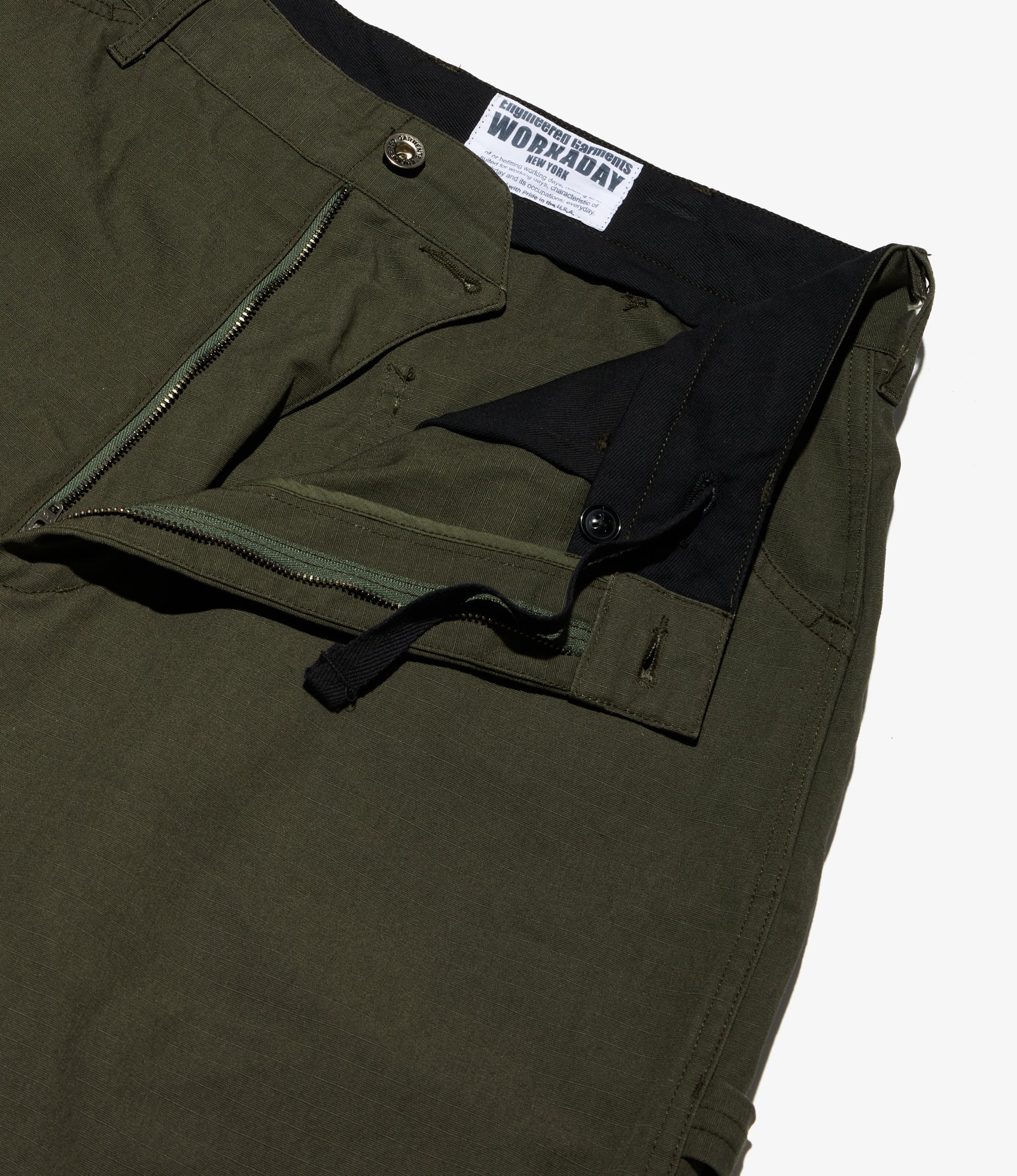 Painter Pant - Olive Heavyweight Cotton Ripstop - Image 3