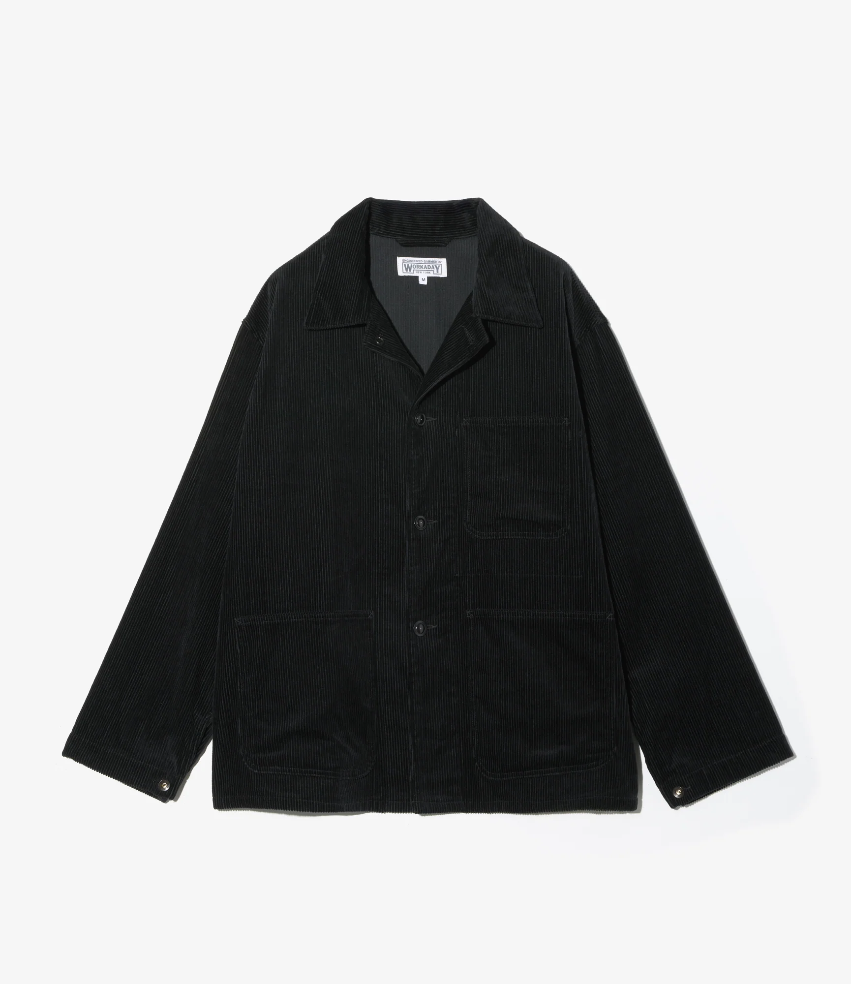Utility Jacket - Black Cotton 8W Corduroy