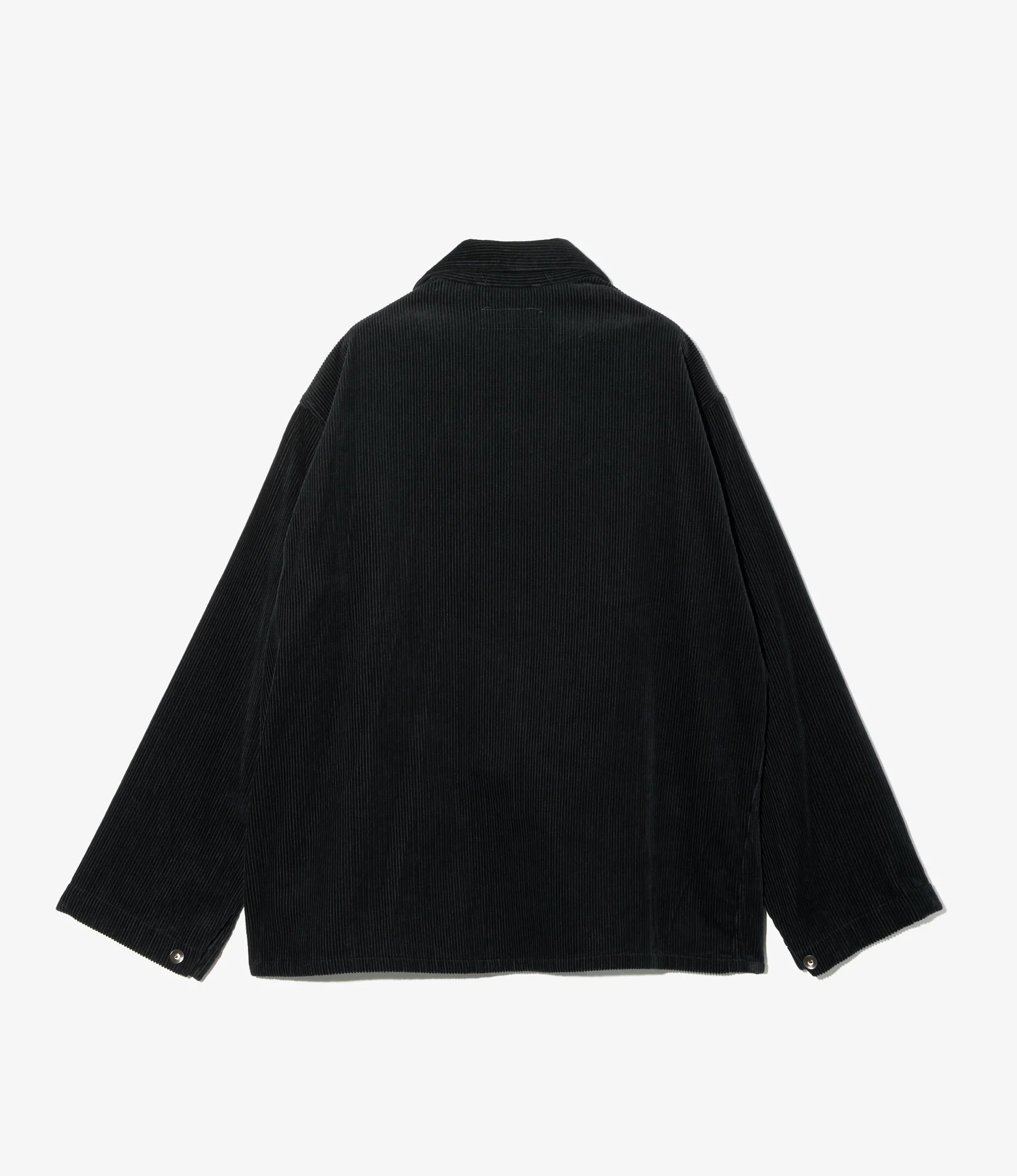 Utility Jacket - Black Cotton 8W Corduroy - Image 2