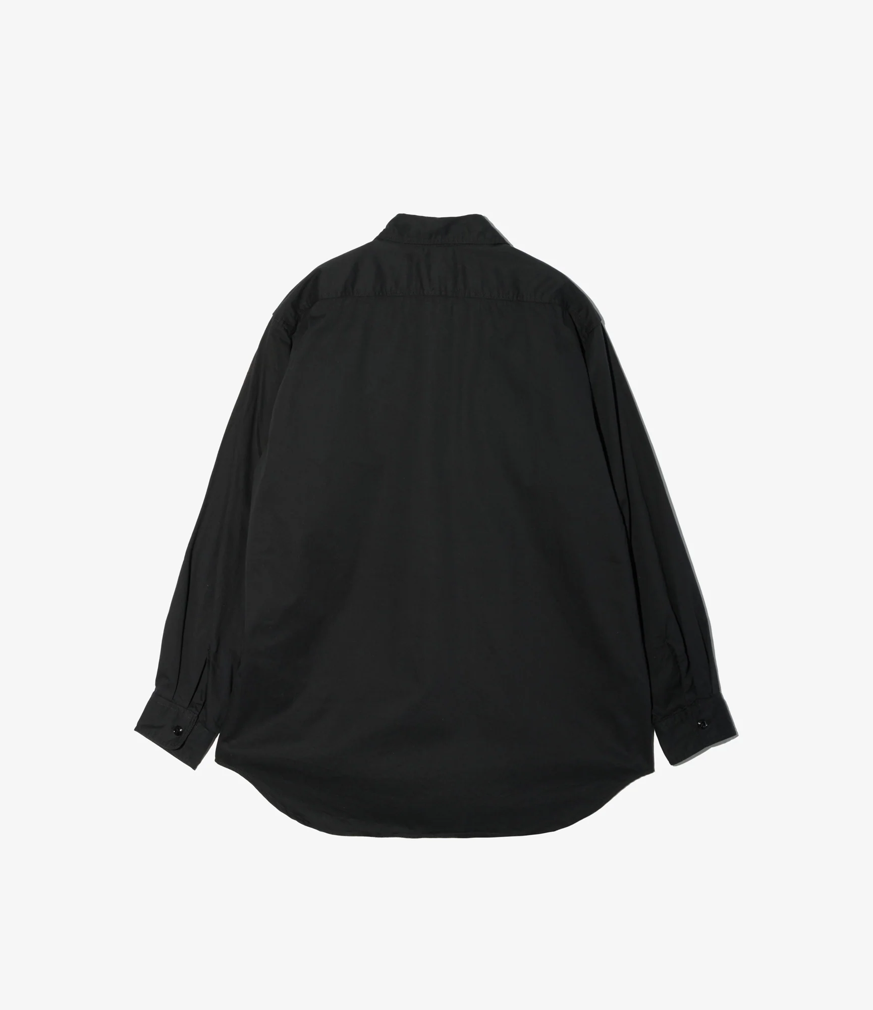 Utility Shirt - Black Cotton Micro Sanded Twill - Image 2