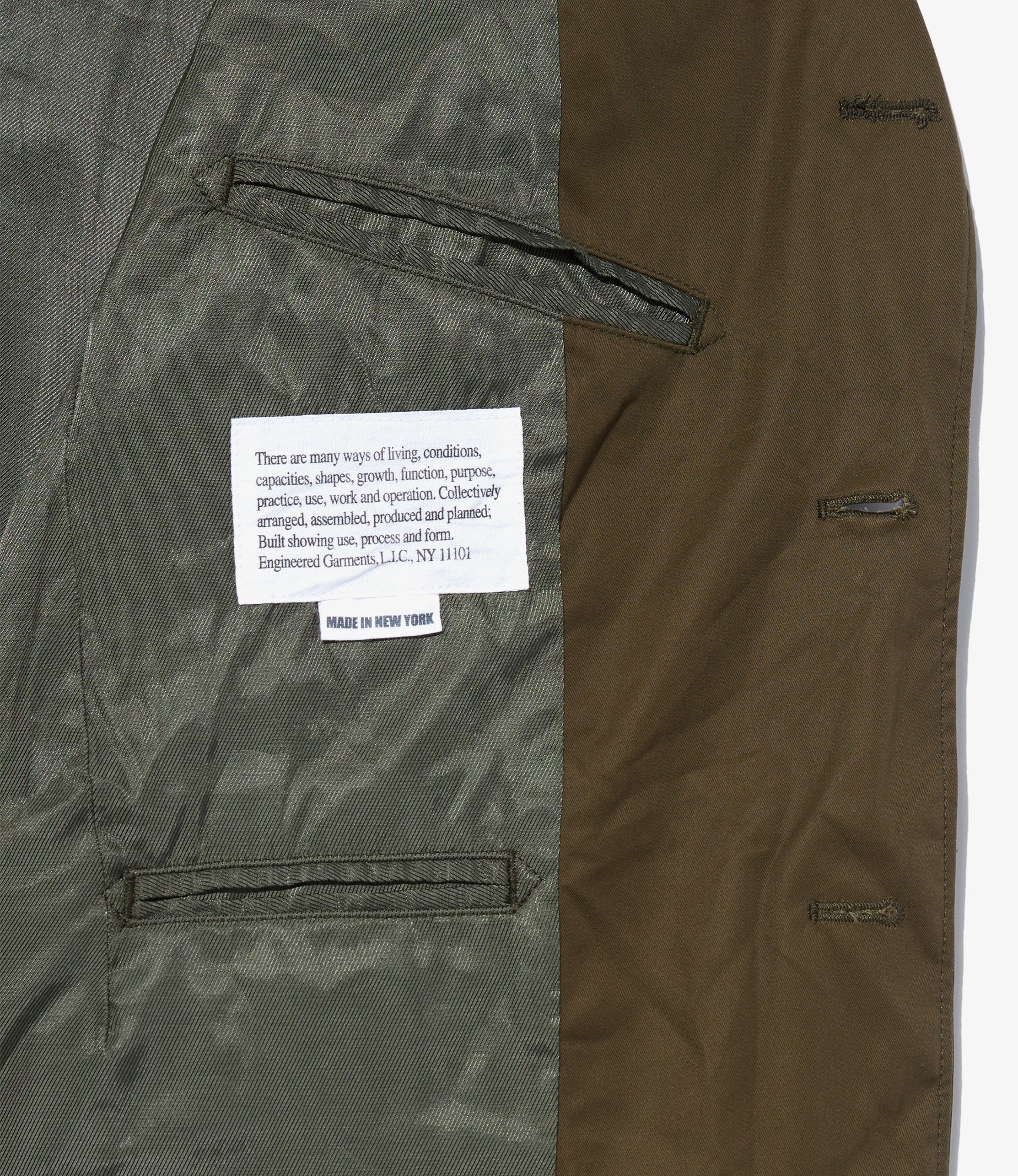 Andover Jacket - Dk. Olive Cotton Ventile Twill - Image 3