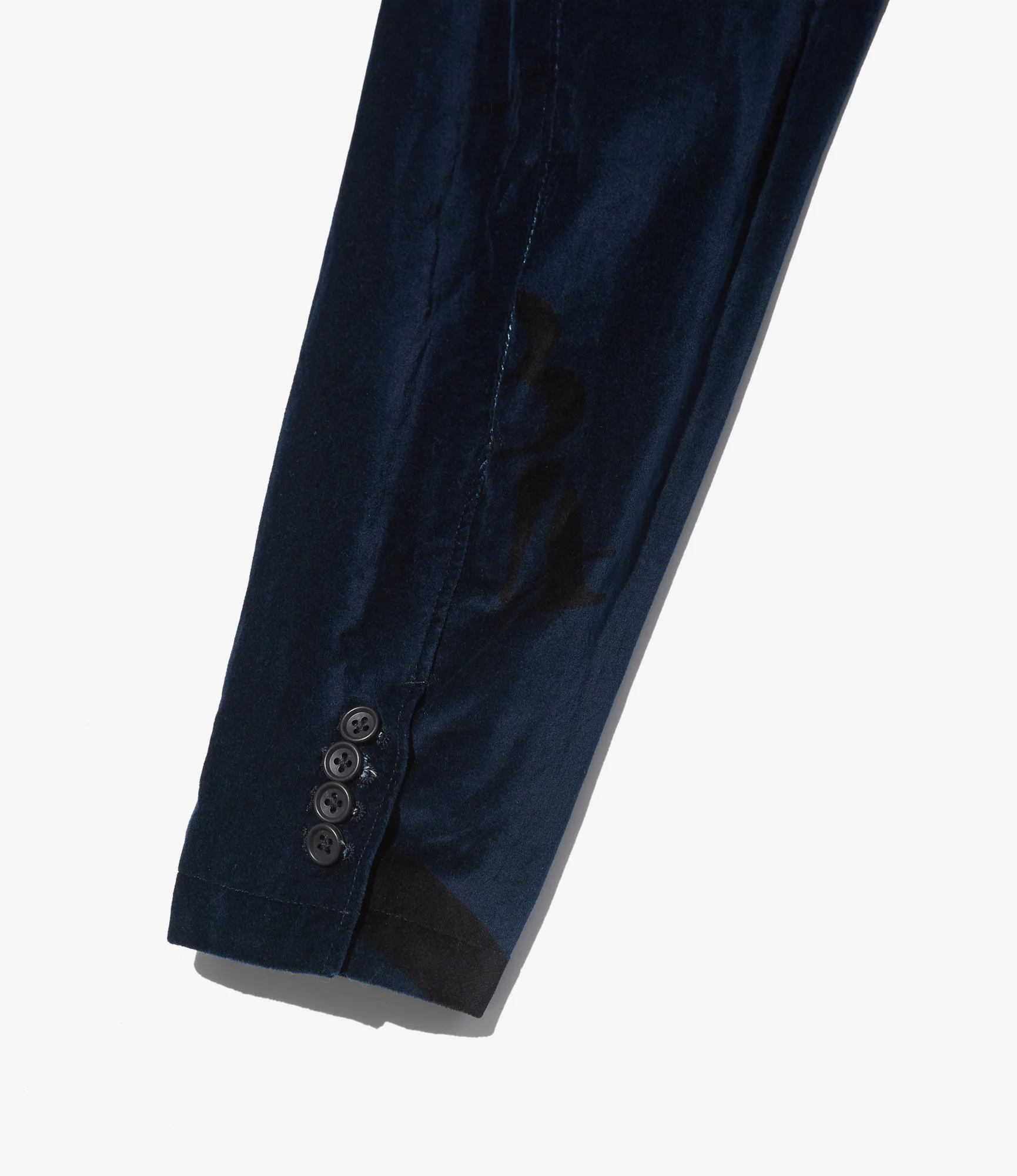 Andover Jacket - Navy Cotton Printed Music Note Velveteen - Image 4