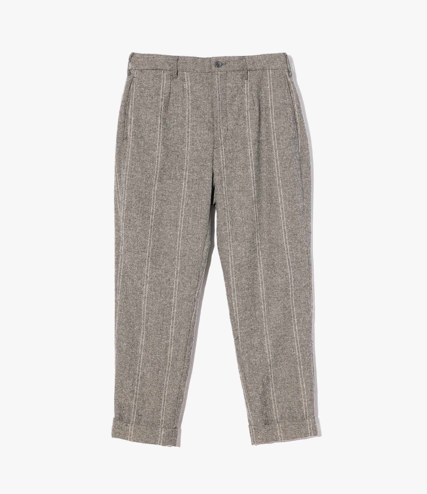 Andover Pant - Lt. Grey Wool Striped HB