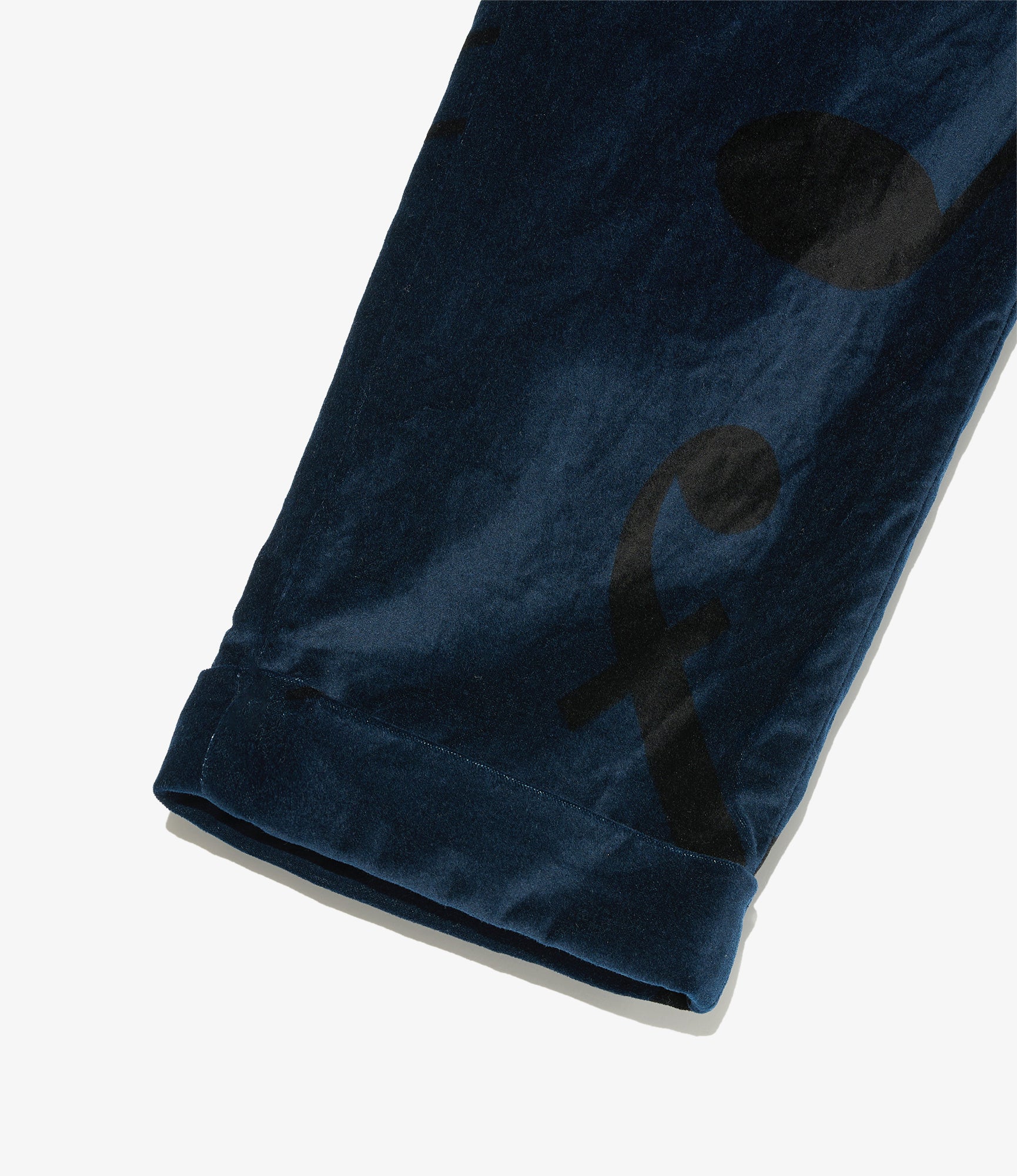 Andover Pant - Navy Cotton Printed Music Note Velveteen - Image 3