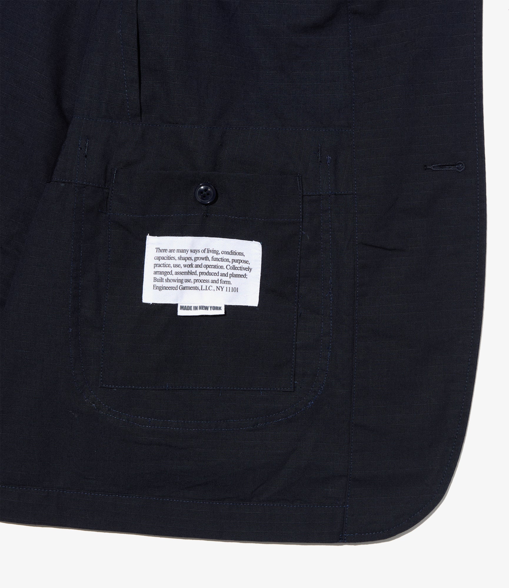 Bedford Jacket - Dk. Navy Cotton Ripstop - Image 4