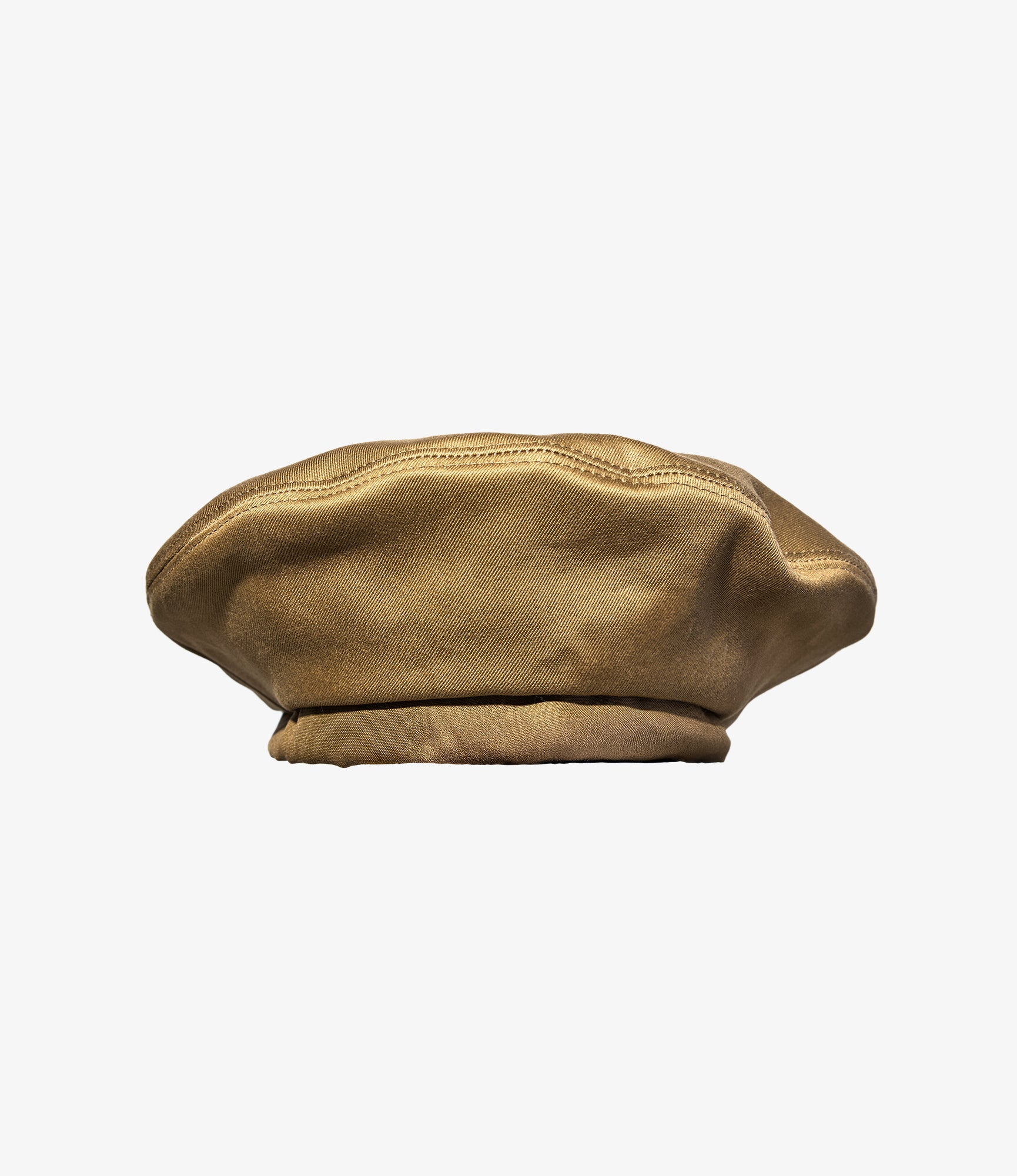 Beret - Camel Cotton High Count Heavy Twill