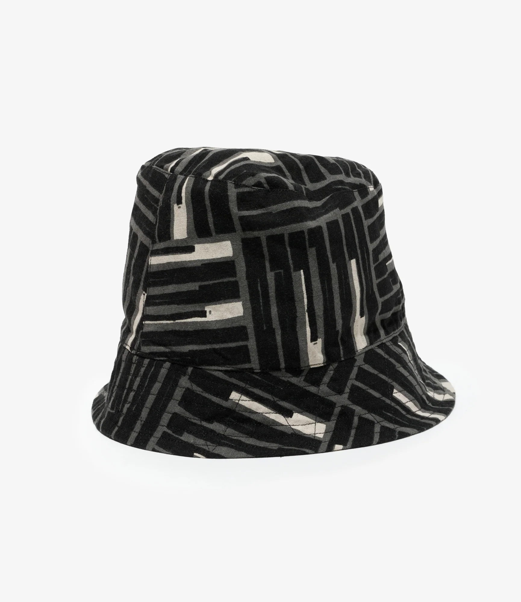 Bucket Hat - Black CL Tile Print Canvas - Image 2