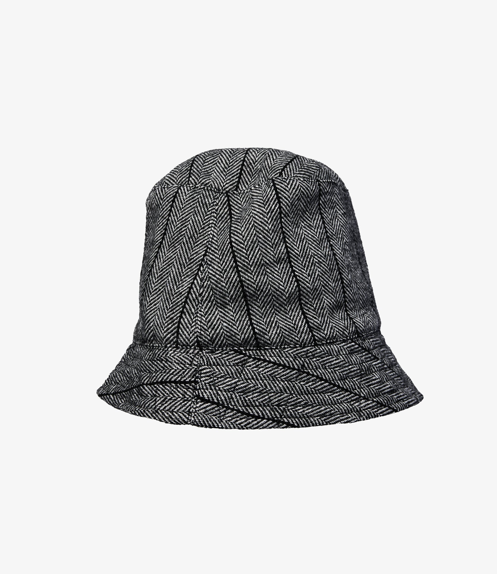 Bucket Hat - Dk. Grey Wool Striped HB - Image 2