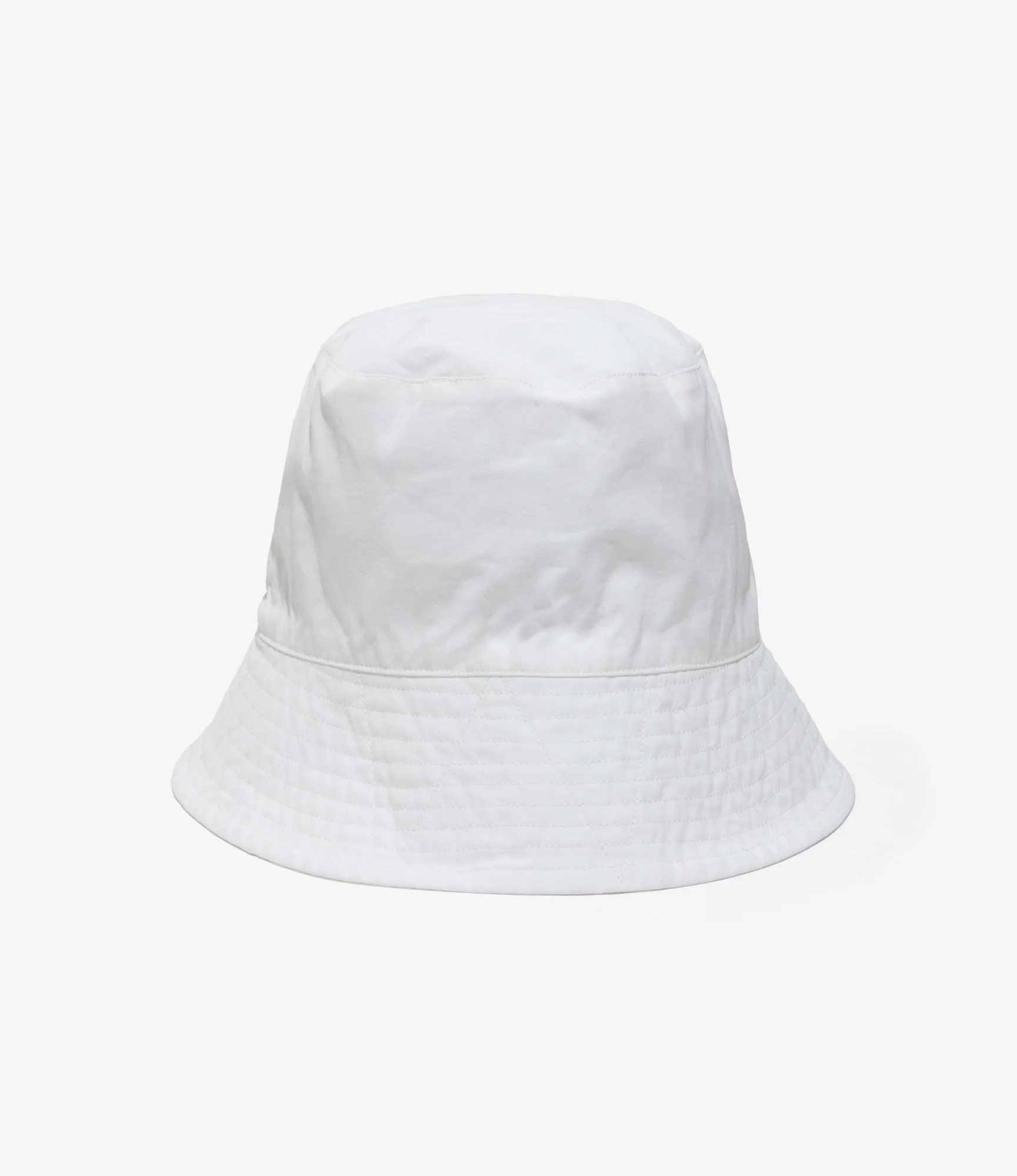 Bucket Hat - White Cotton Heavy Poplin - Image 2