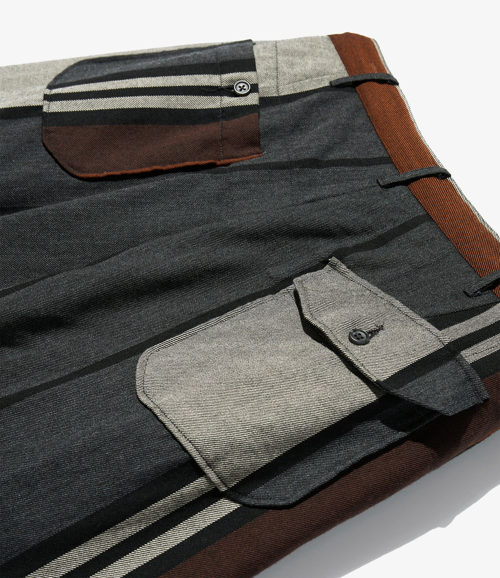Carlyle Pant - Multi Color Wide Stripe Worsted Wool - Image 6