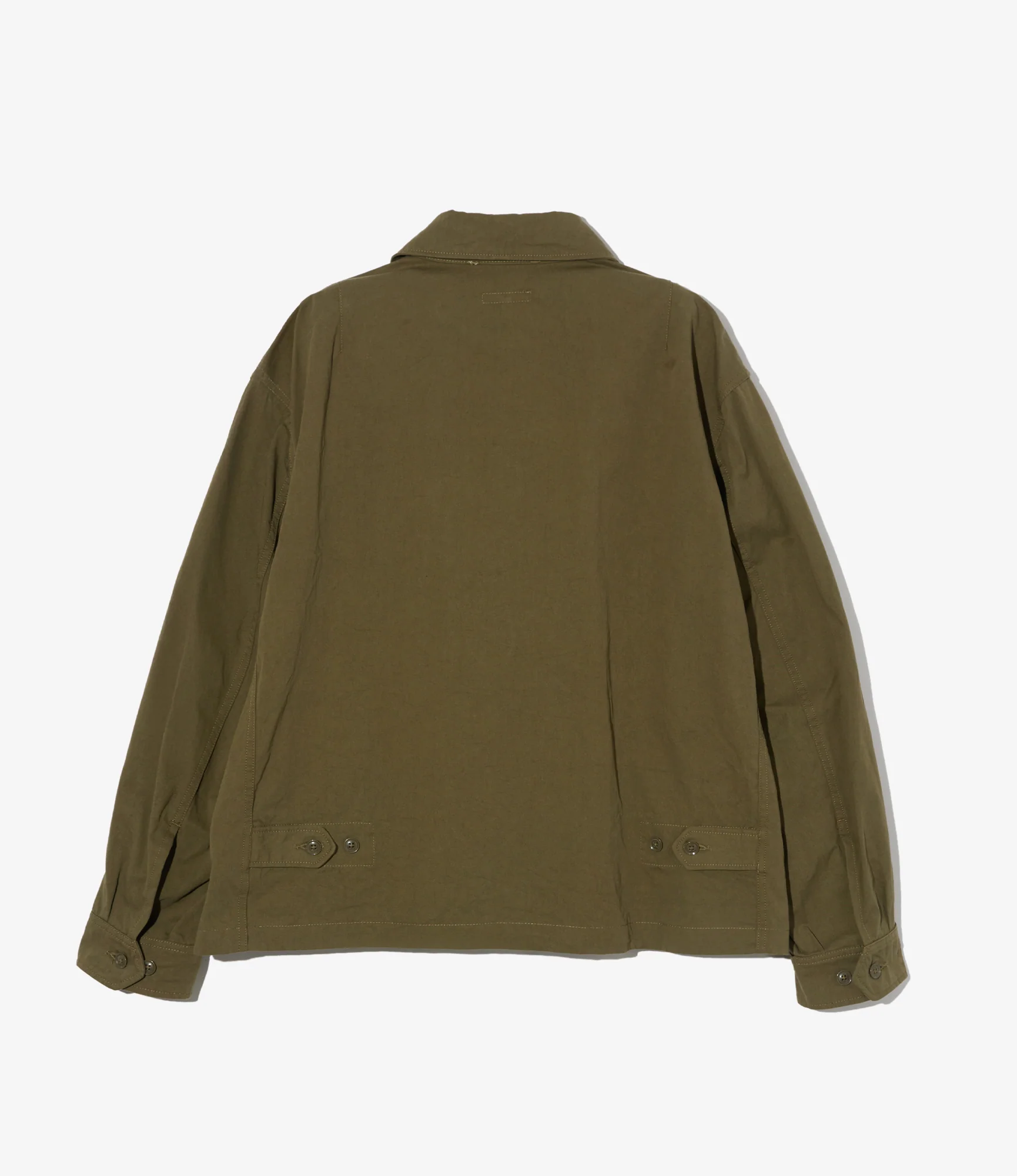 Claigton Jacket - Olive Cotton Sanded Cloth - Image 2