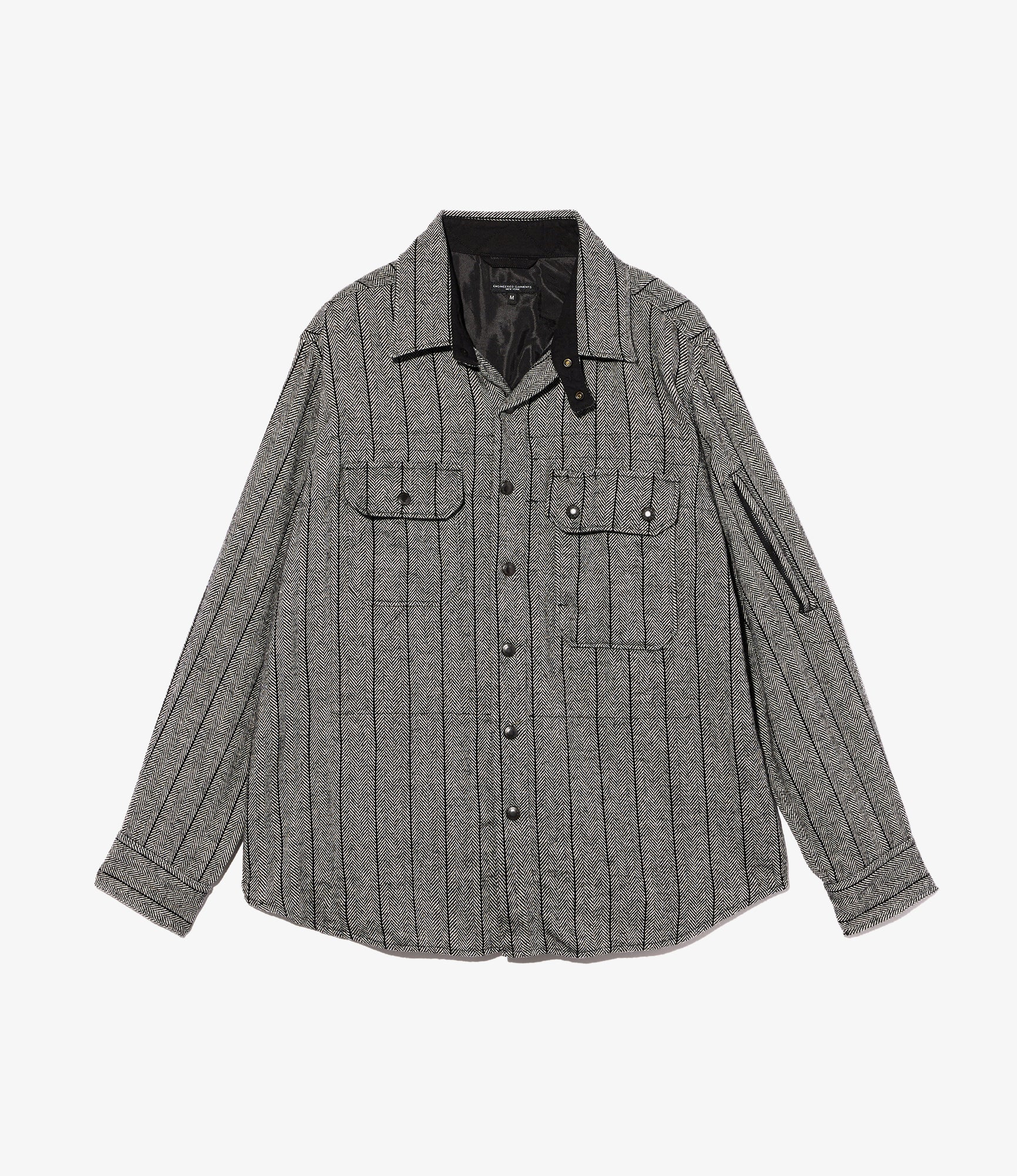 CPO Shirt Jacket - Dk. Grey Wool Striped HB