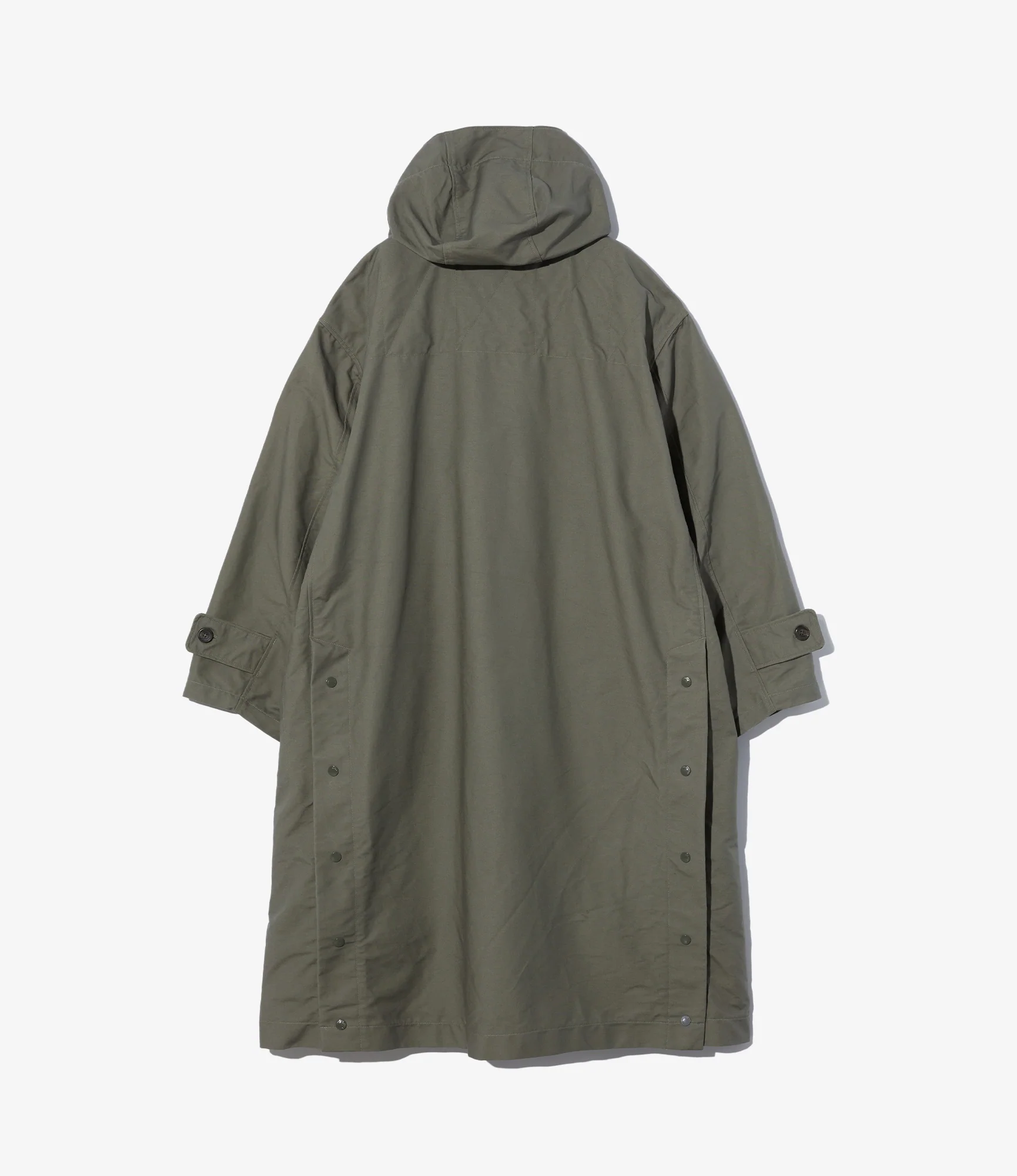 Duffle Coat - Olive Cotton Double Cloth - Image 2