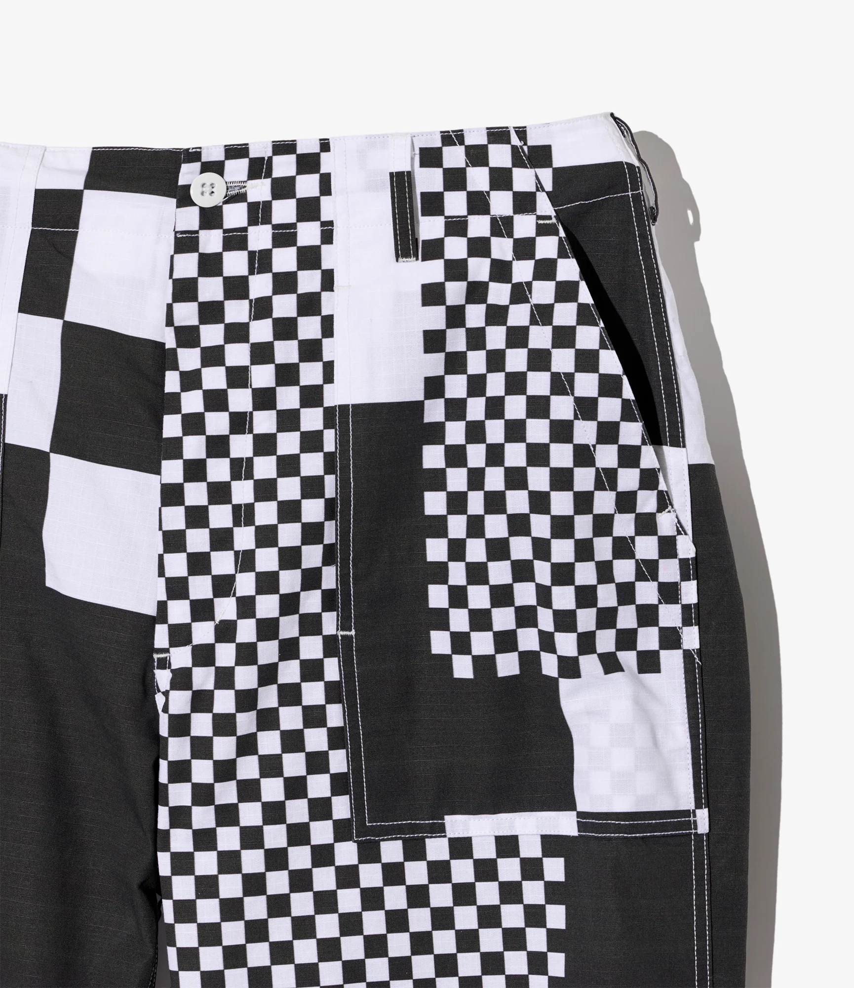 Fatigue Pants - White/Black Checker Print Ripstop - Image 3