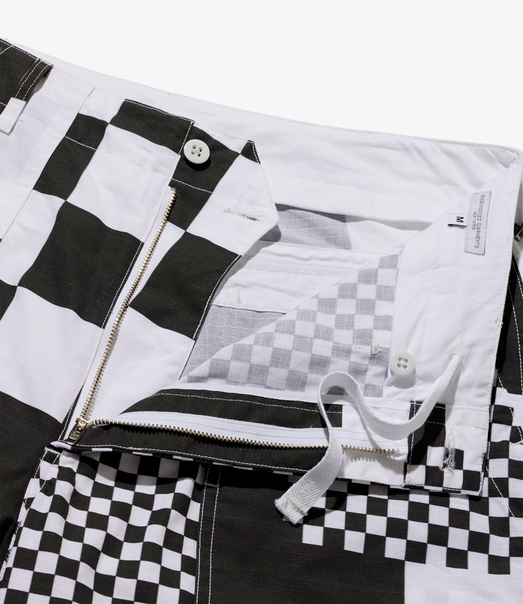 Fatigue Pants - White/Black Checker Print Ripstop - Image 4
