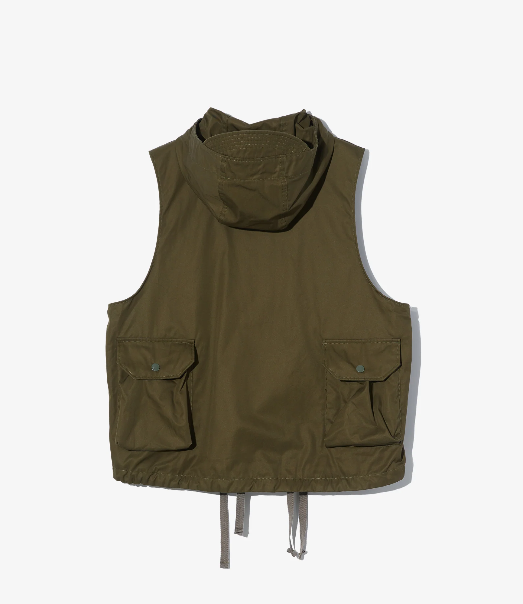 Field Vest - Dk. Olive Cotton Ventile Twill - Image 2