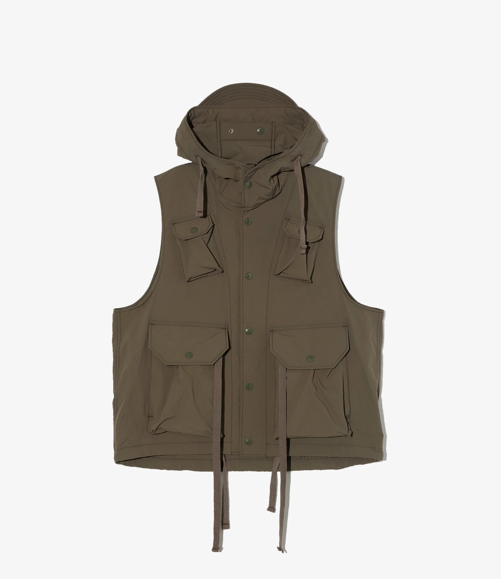 Field Vest - Olive Polyester Taslan