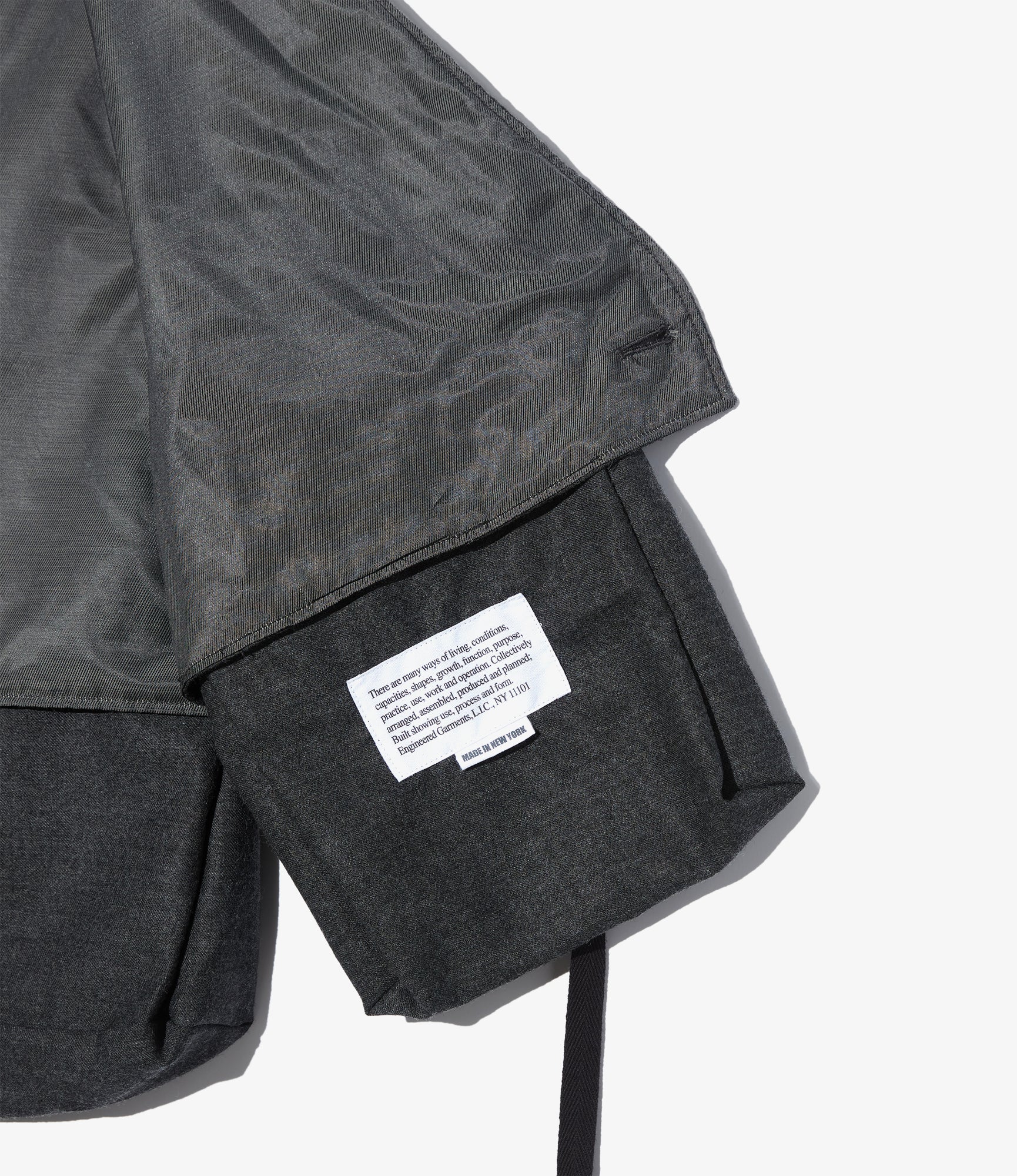 Fowl Vest - Charcoal High Count Worsted Wool - Image 3