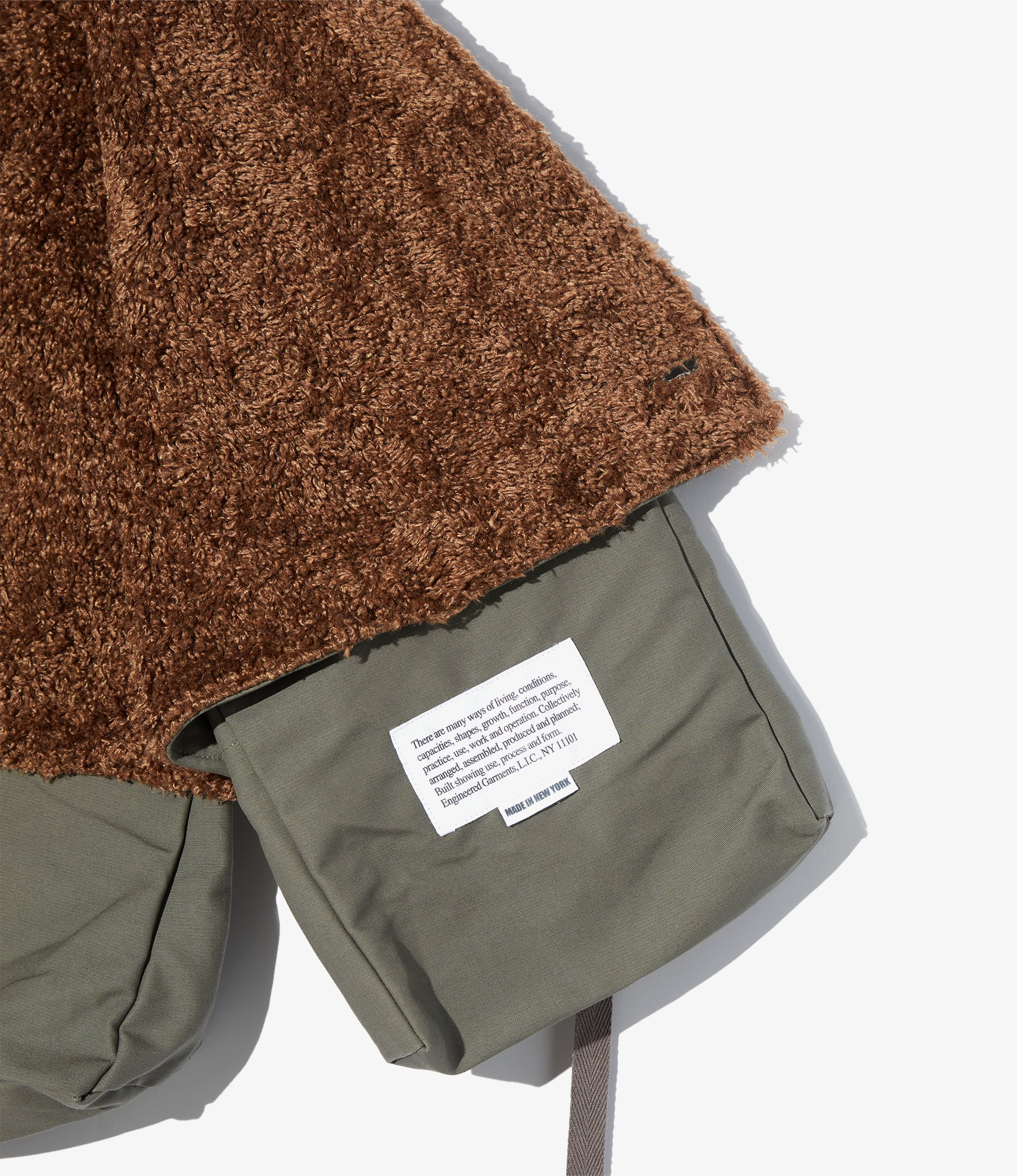 Fowl Vest - Olive Cotton Double Cloth - Image 3