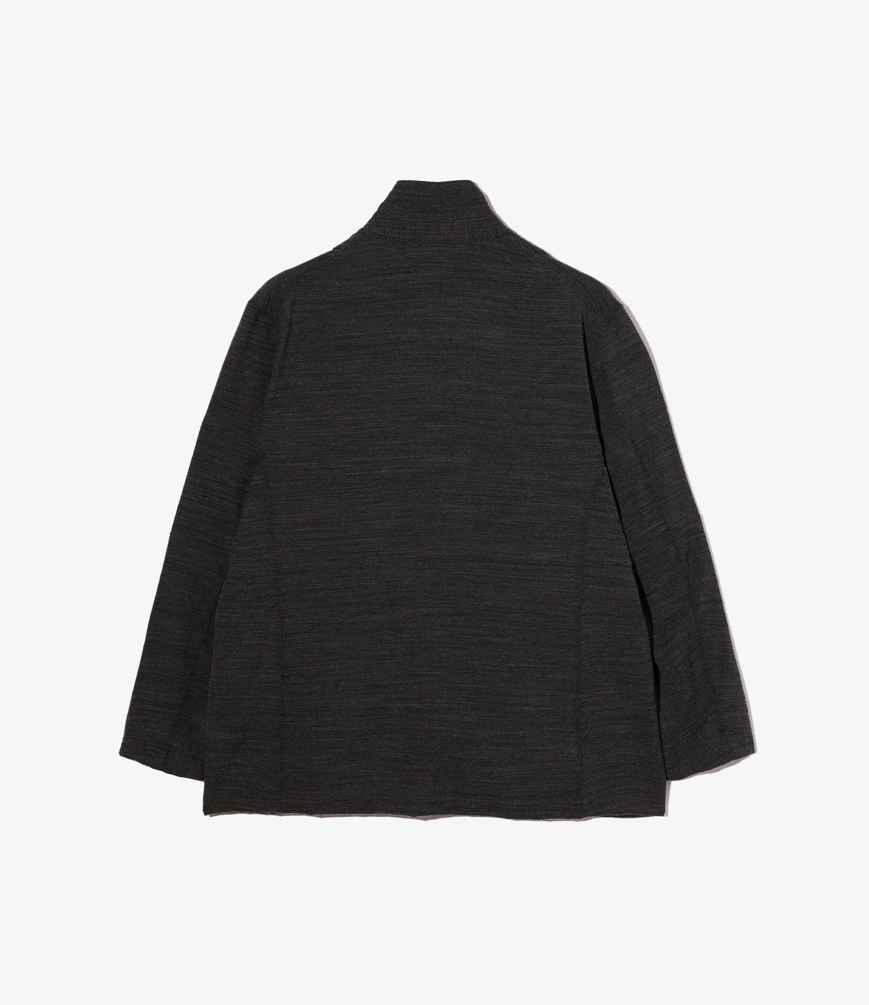 Knit Leisure Jacket - Charcoal Tri Blend Jersey Knit - Image 2
