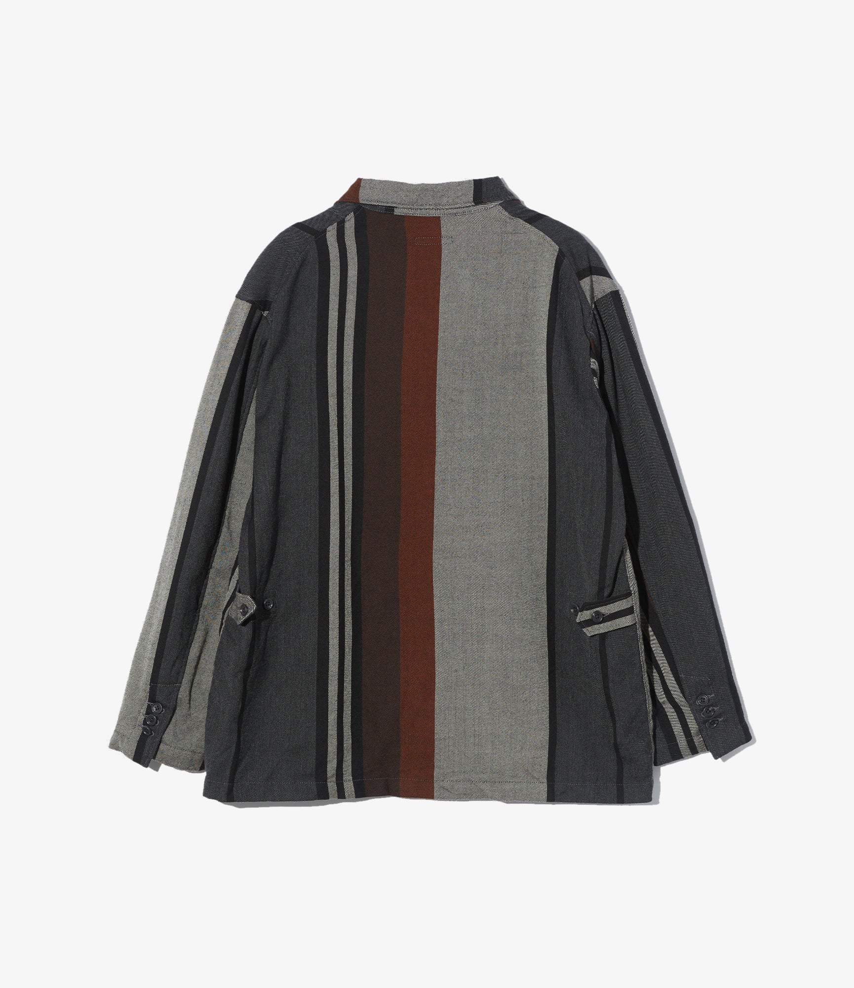 Loiter Jacket - Multi Color Wide Stripe Worsted Wool - Image 2