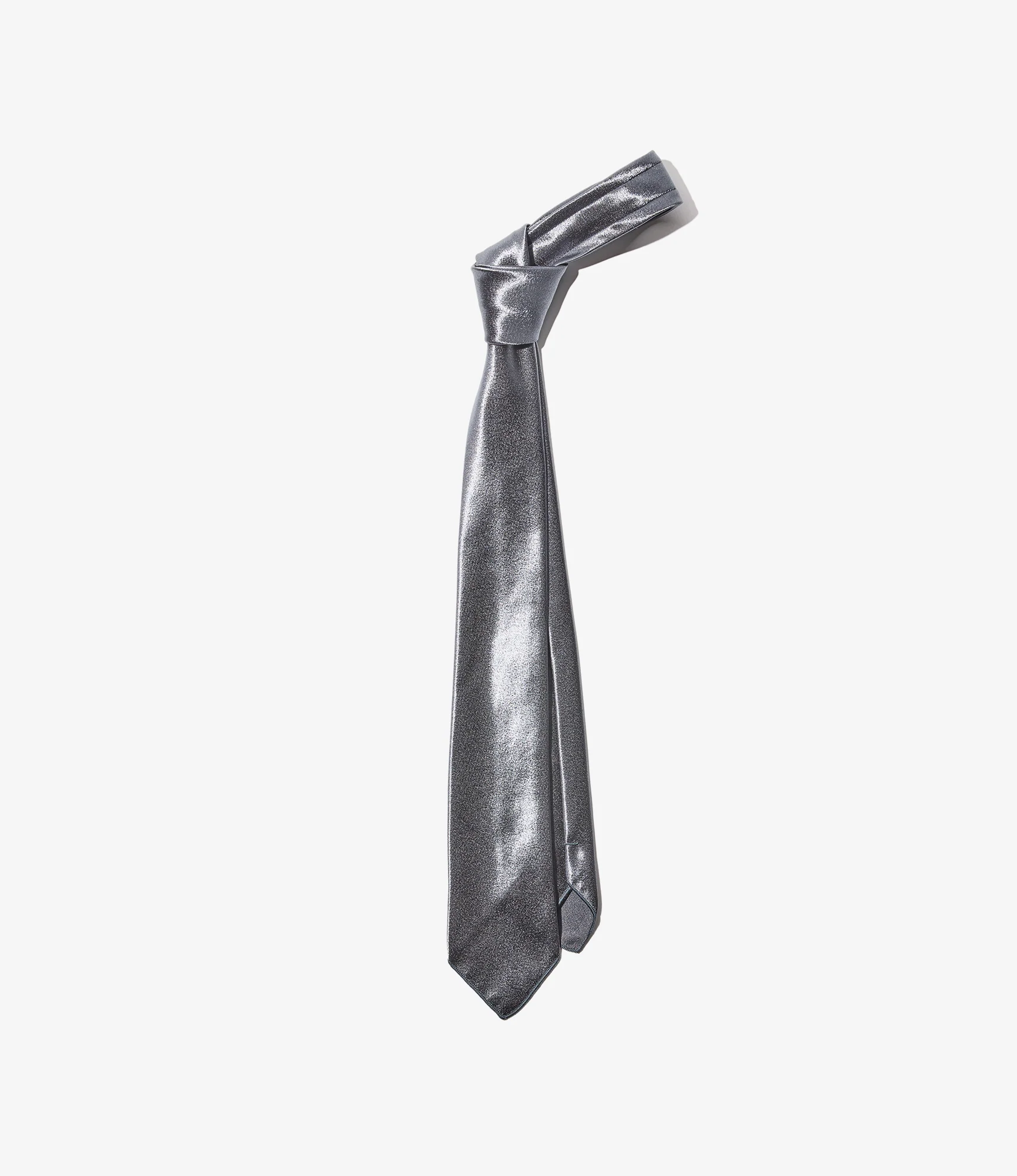 Neck Tie - Charcoal Polyester Sateen
