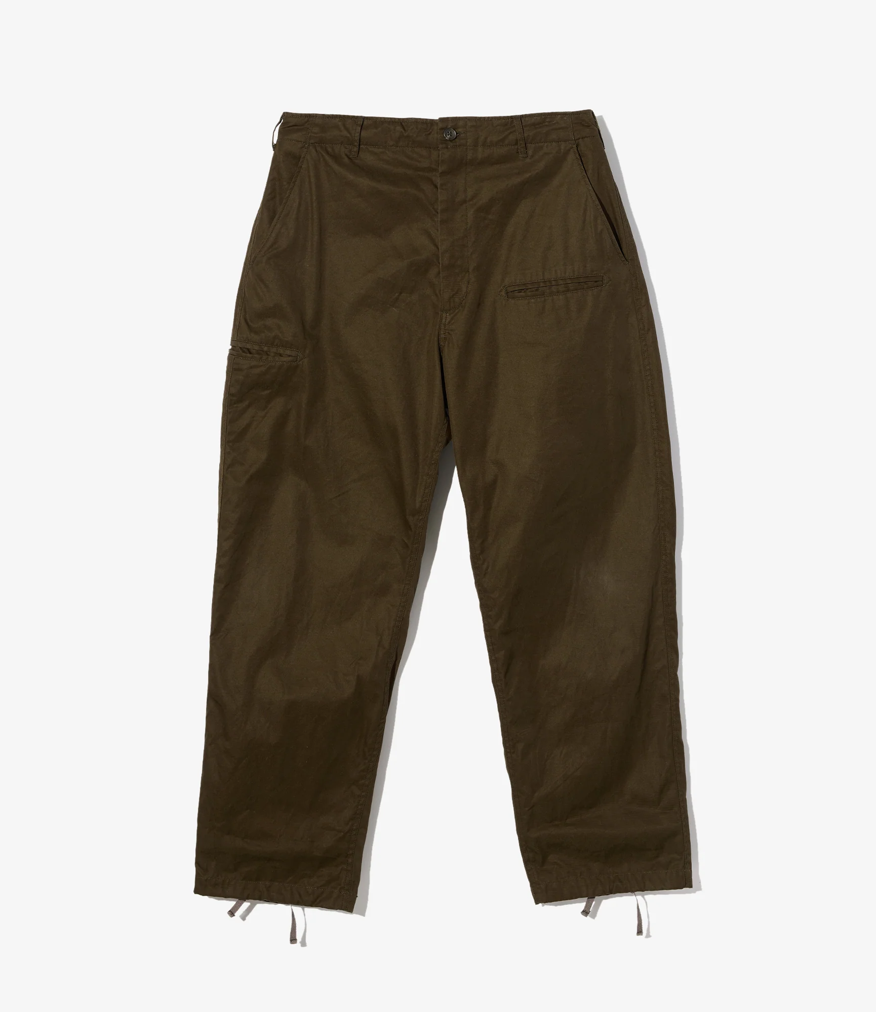 NNP Pant - Dk. Olive Cotton Ventile Twill