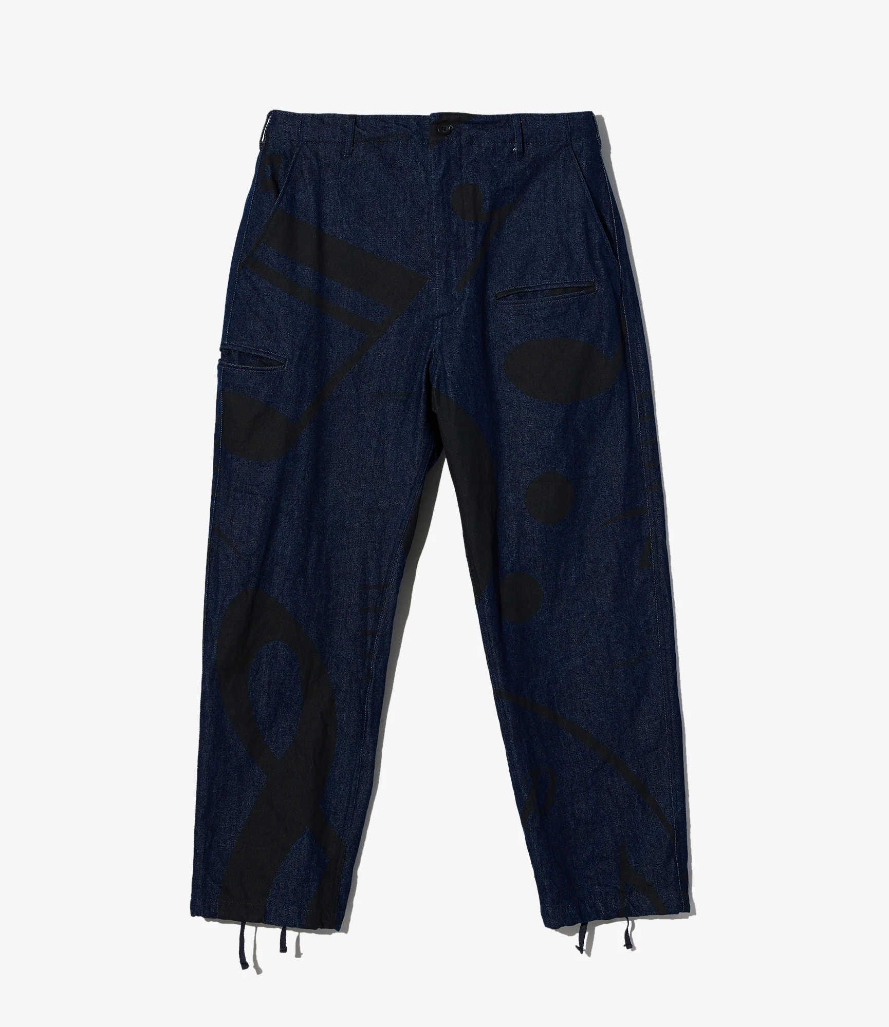 NNP Pant - Indigo Music Note Print 12oz Denim