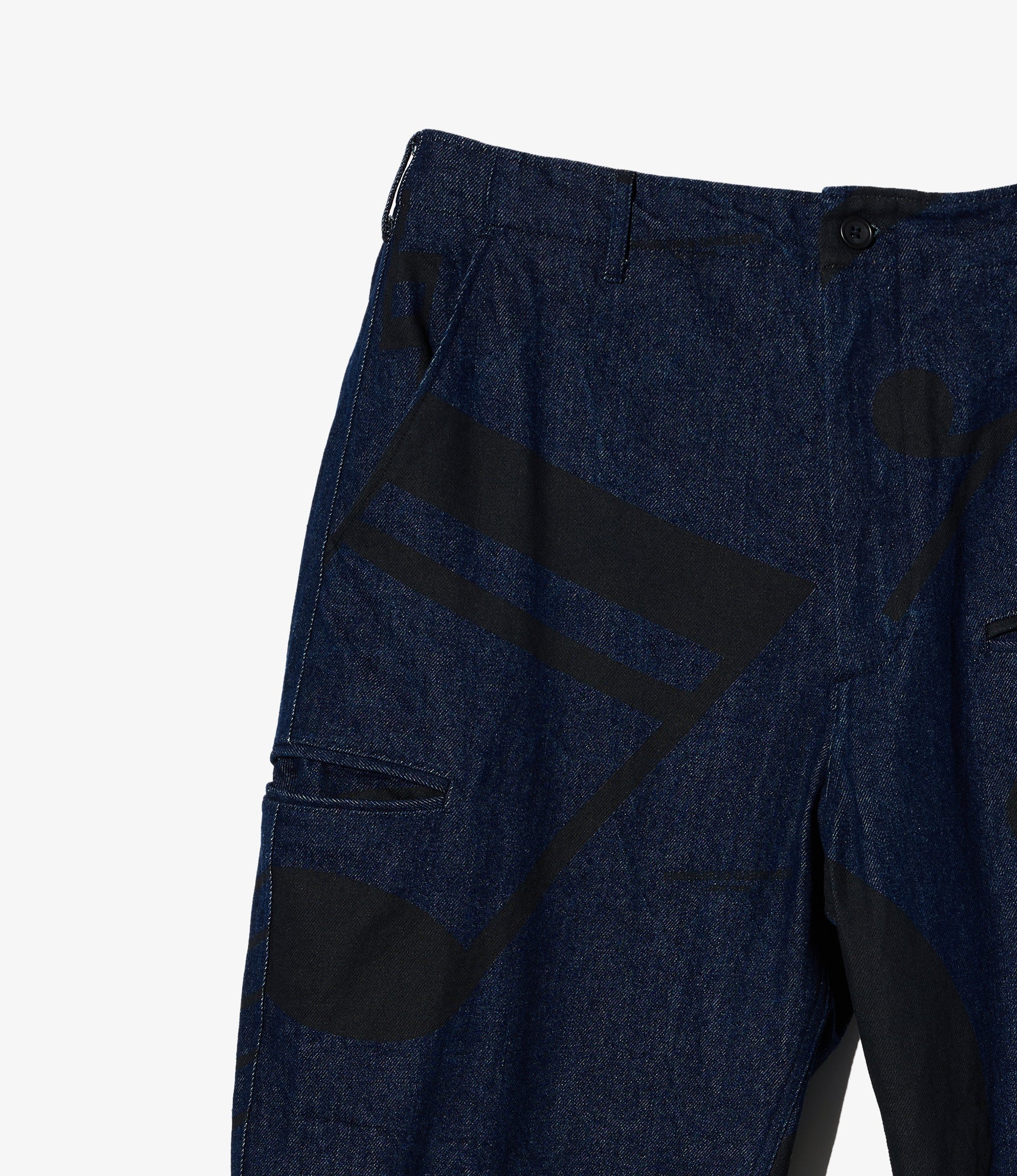 NNP Pant - Indigo Music Note Print 12oz Denim - Image 3