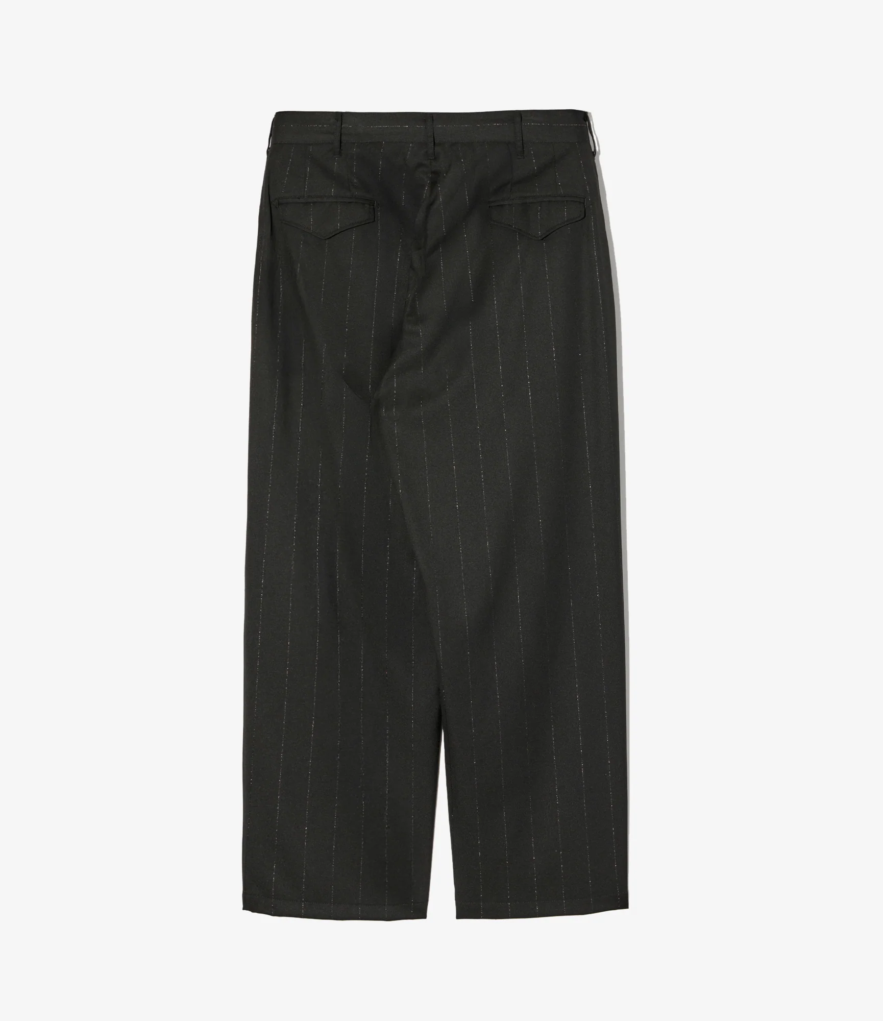 Officer Pant - Black Polyester Lurex Stripe - Image 2