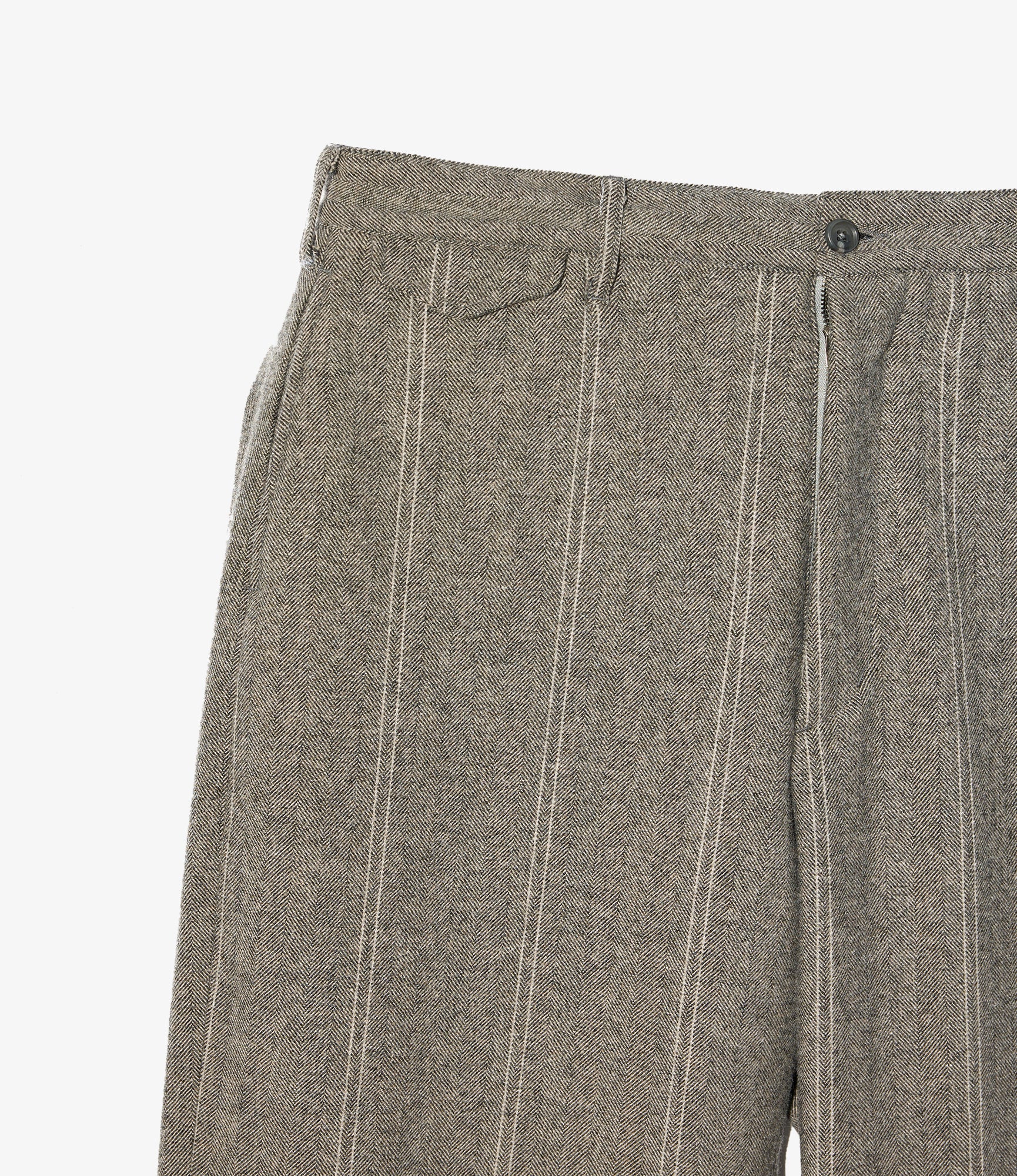 Officer Pant - Lt. Grey Wool Striped HB - Image 3