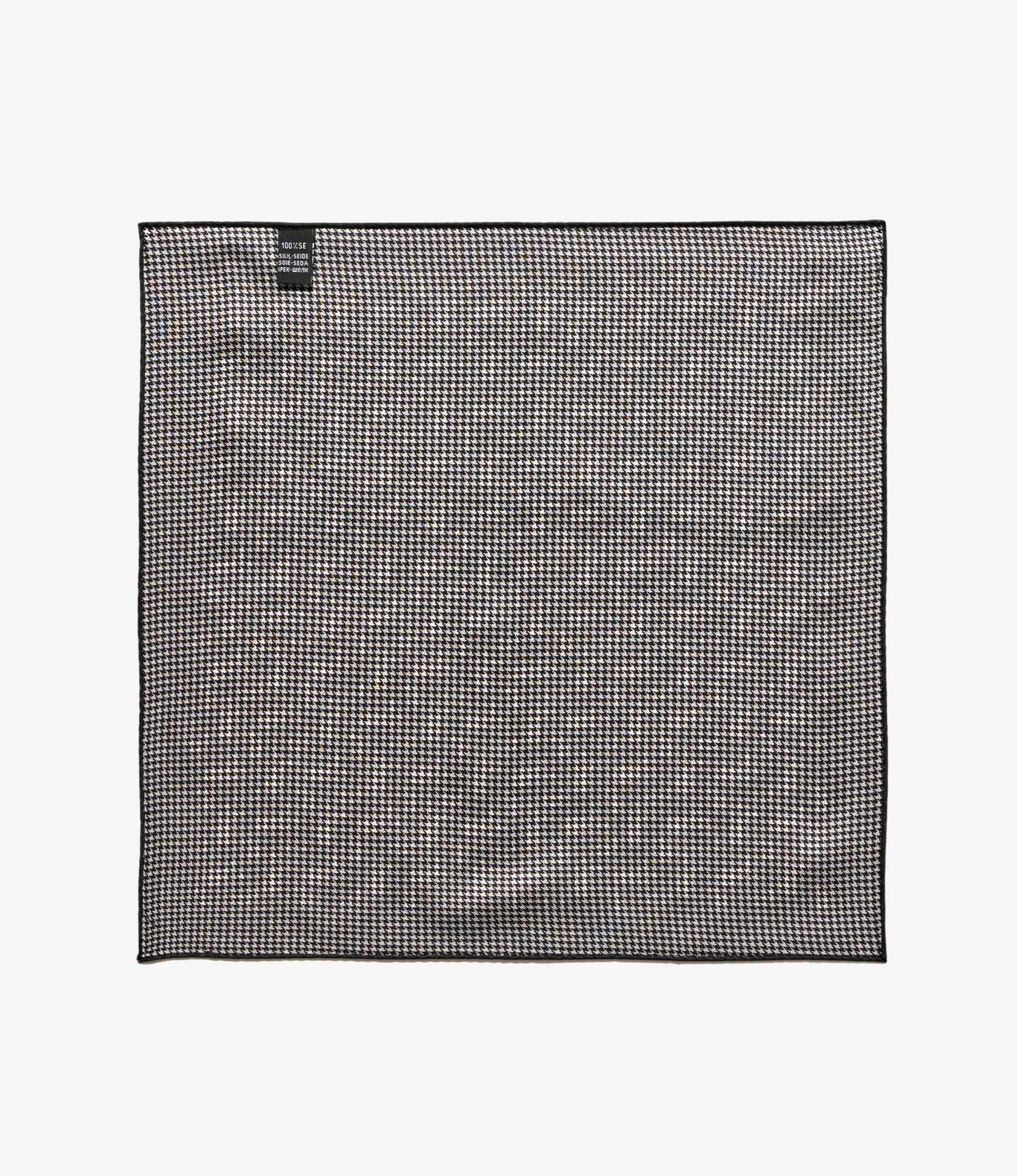 Pocket Square - Black/White Houndstooth - Image 2