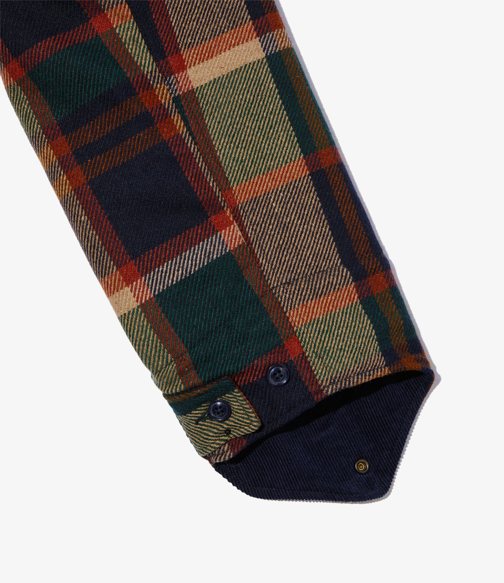 SAS Jacket - Navy/Brown Heavy Wool Plaid - Image 3