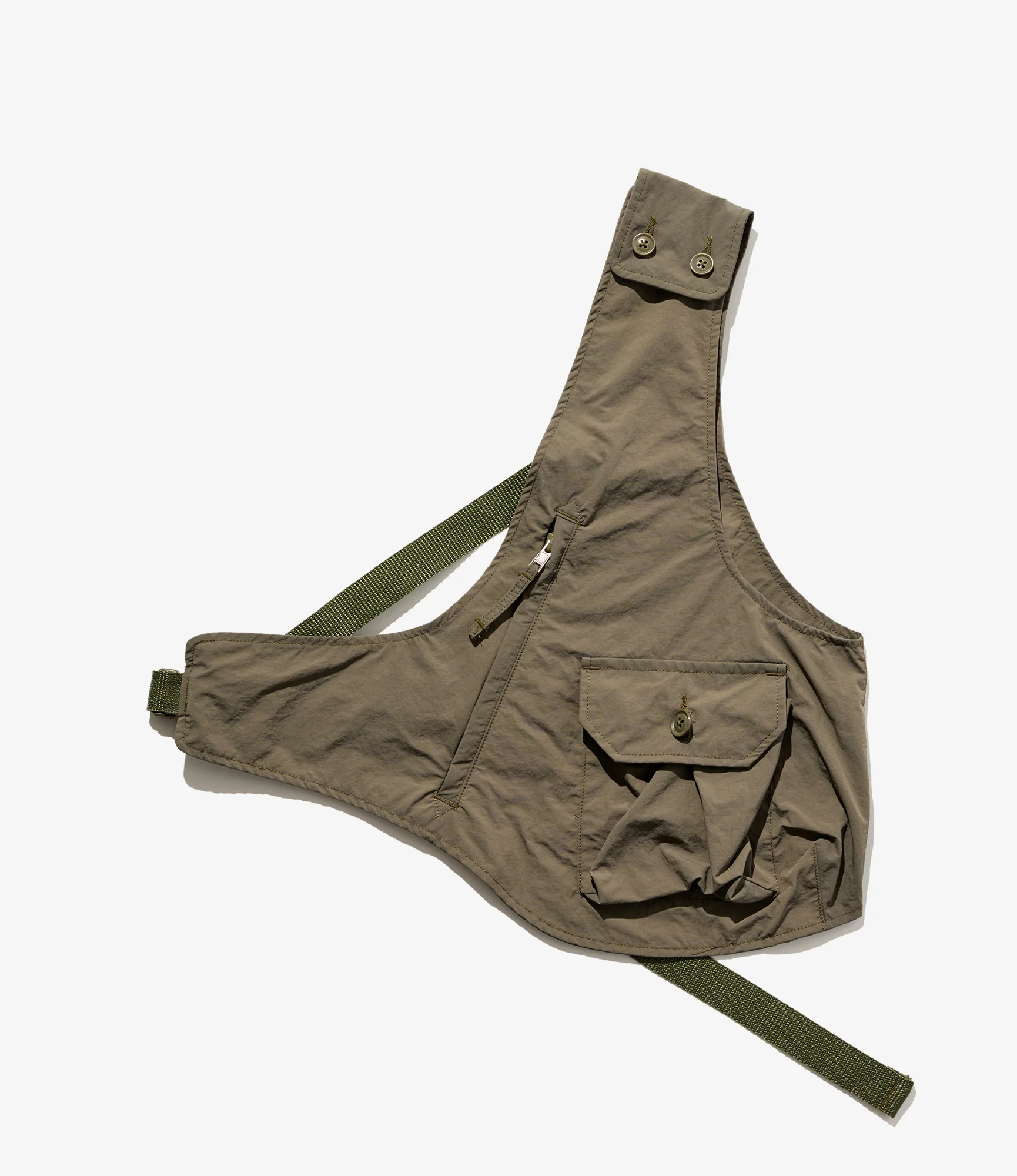 Shoulder Vest - Olive Polyester Taslan