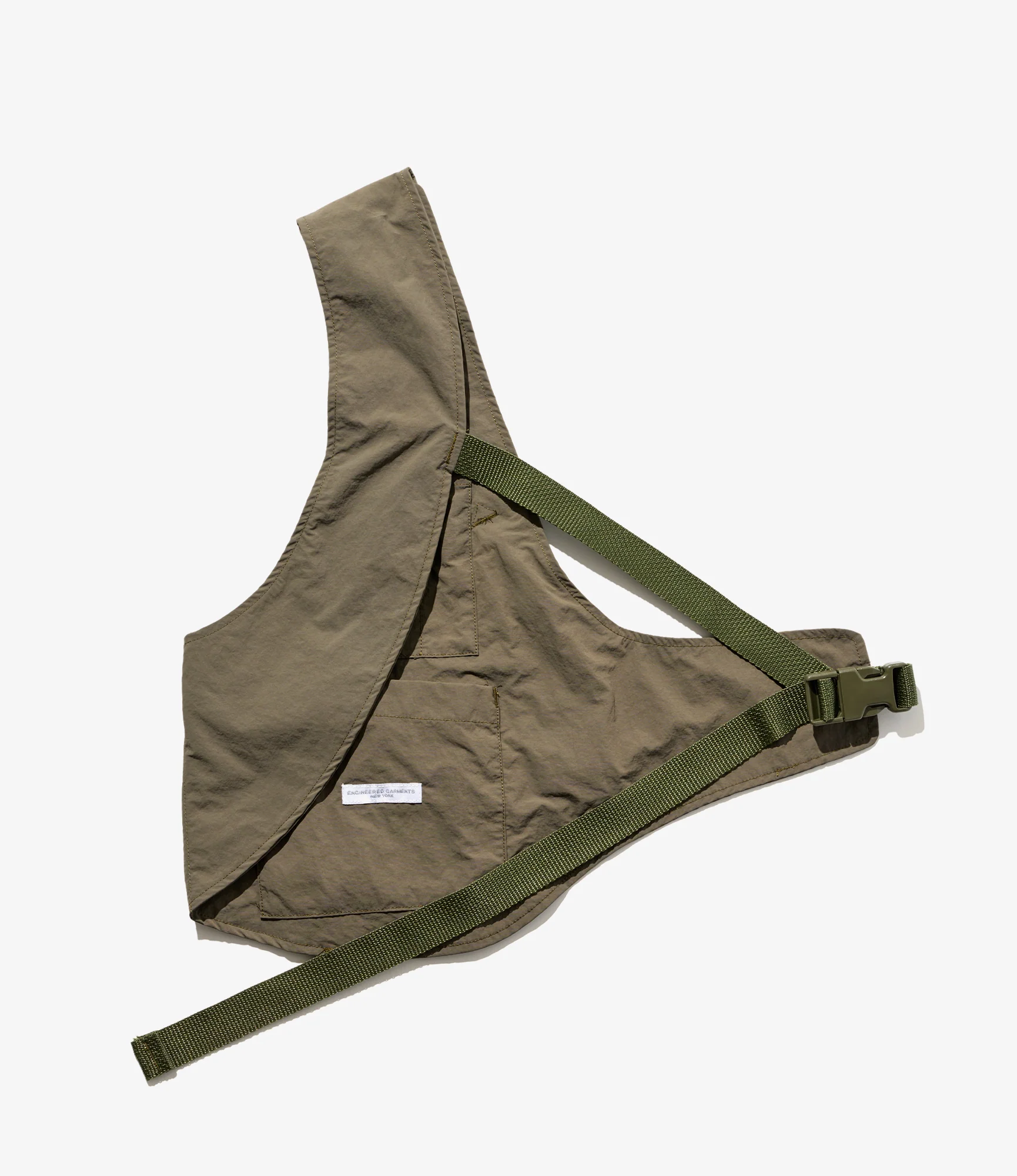 Shoulder Vest - Olive Polyester Taslan - Image 2