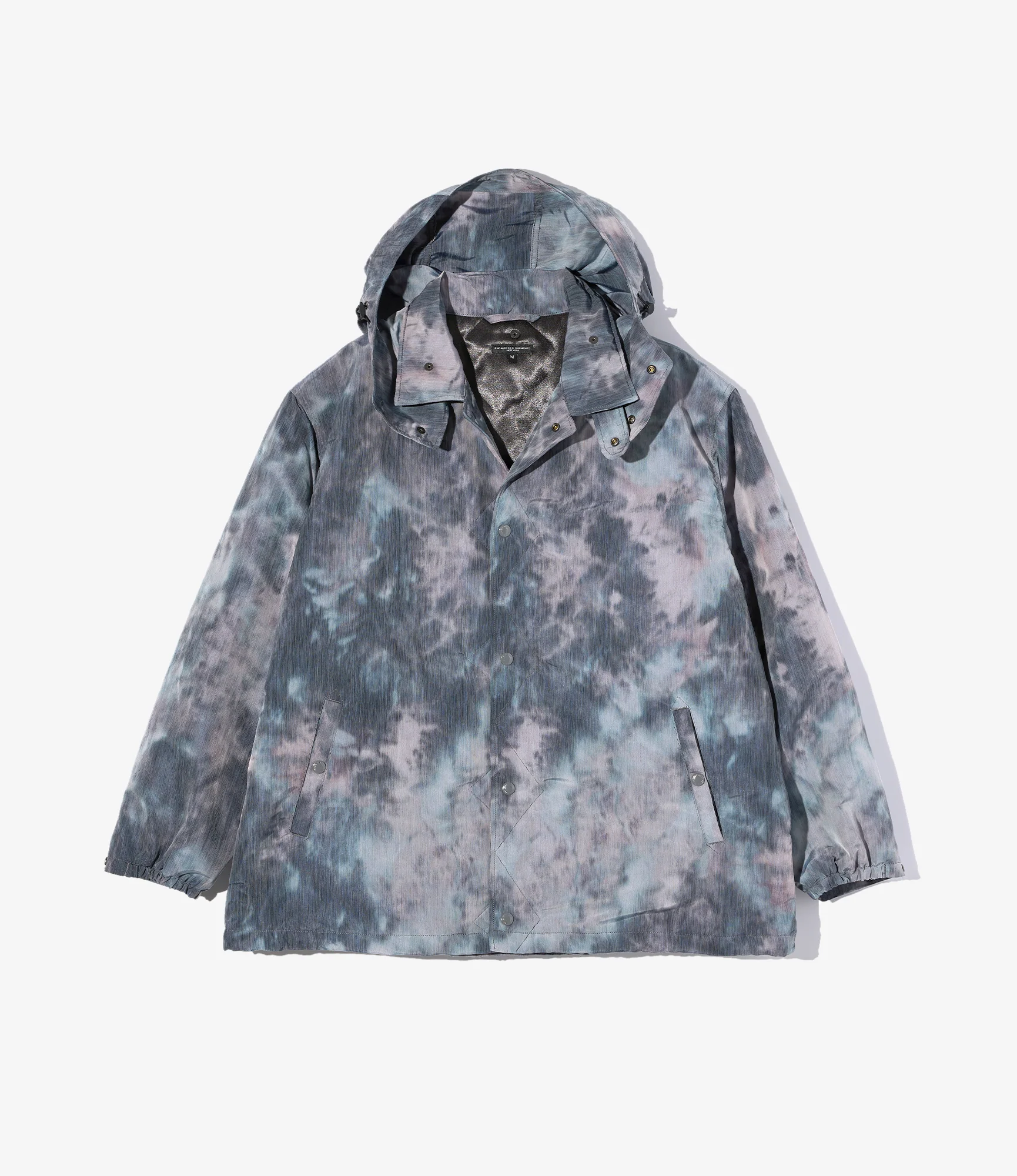 Wind Breaker - Charcoal Polyester Smoke Print