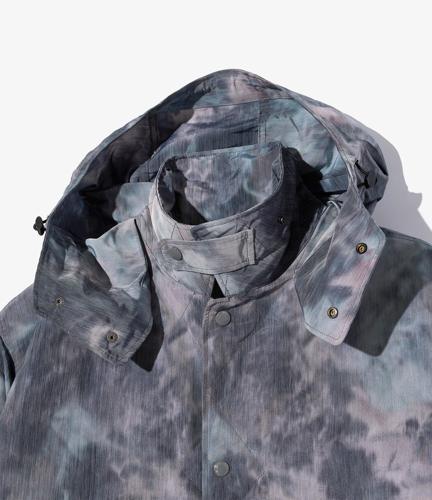 Wind Breaker - Charcoal Polyester Smoke Print - Image 3