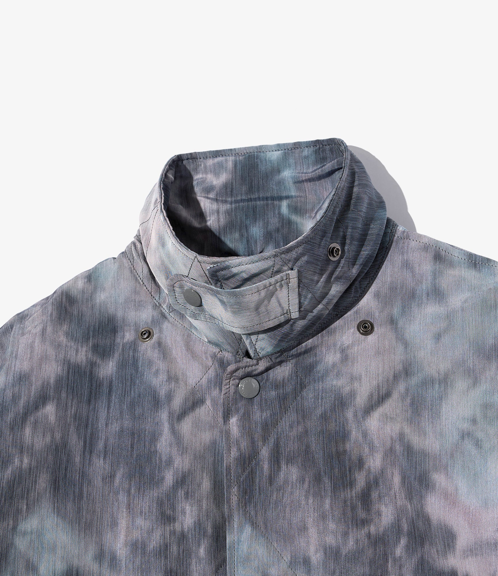 Wind Breaker - Charcoal Polyester Smoke Print - Image 4