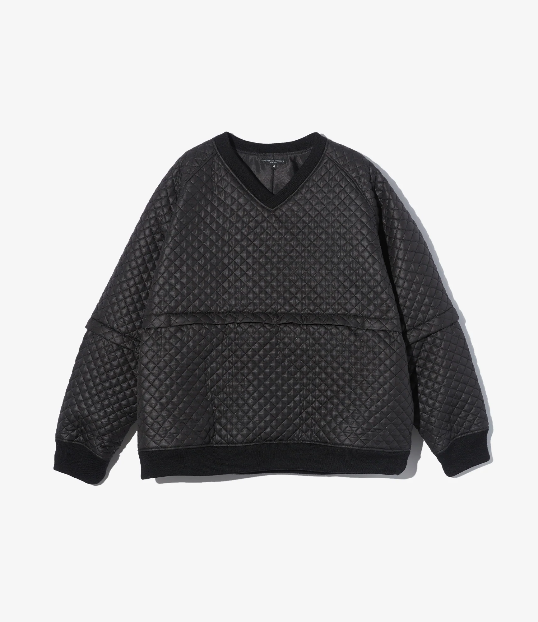 Wind Pull - Black Polyester Small Diamond Quilt