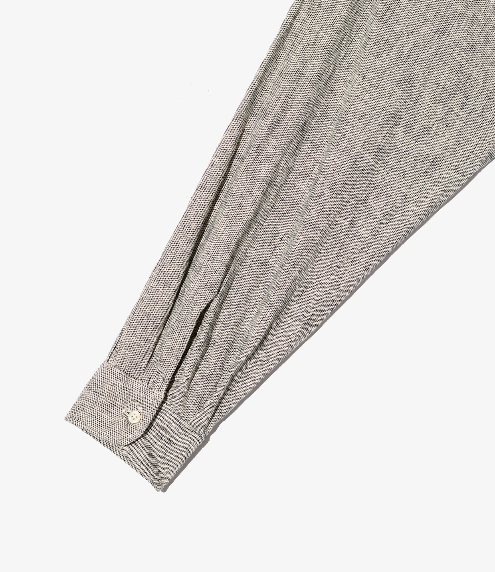 Wing Collar Shirt - H. Grey CL Melange - Image 4