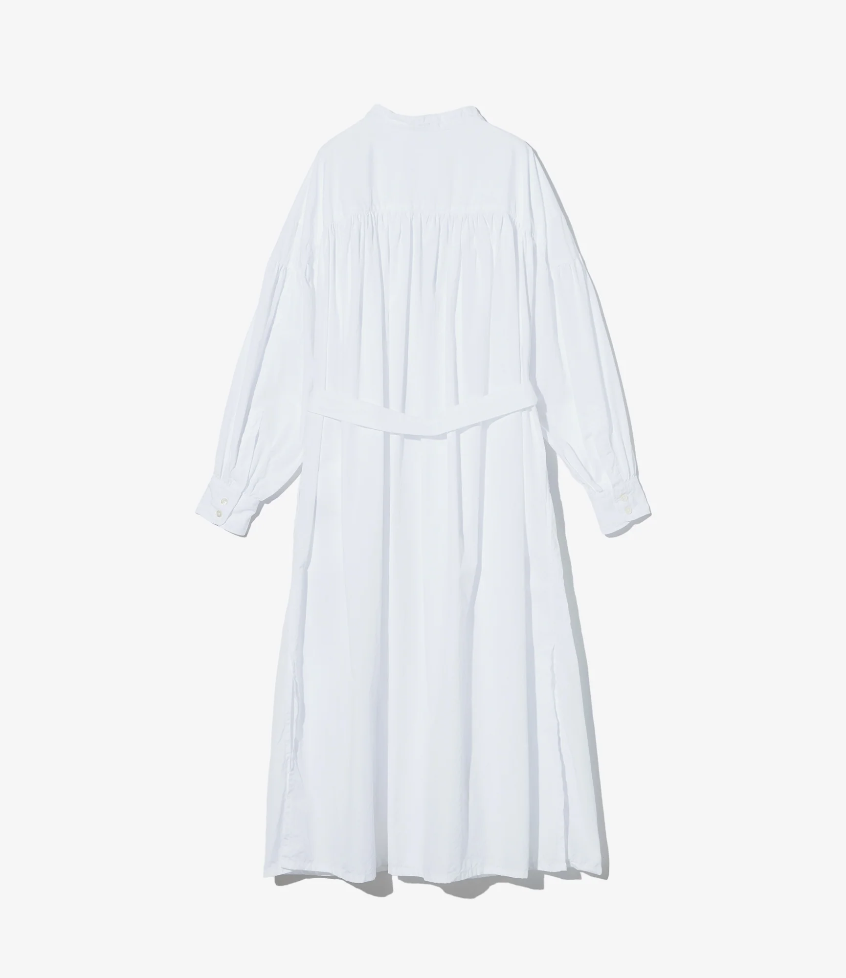 Women's Banded Painter Dress - White 100's 2Ply Broadcloth - Image 2