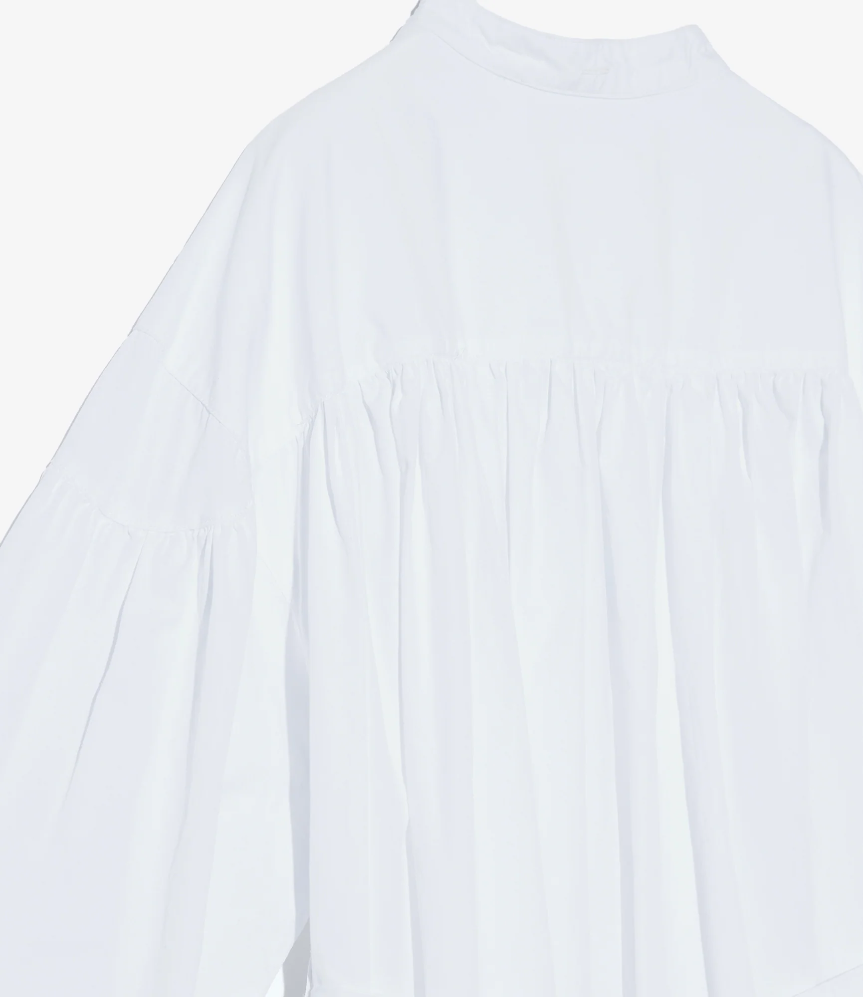 Women's Banded Painter Dress - White 100's 2Ply Broadcloth - Image 4