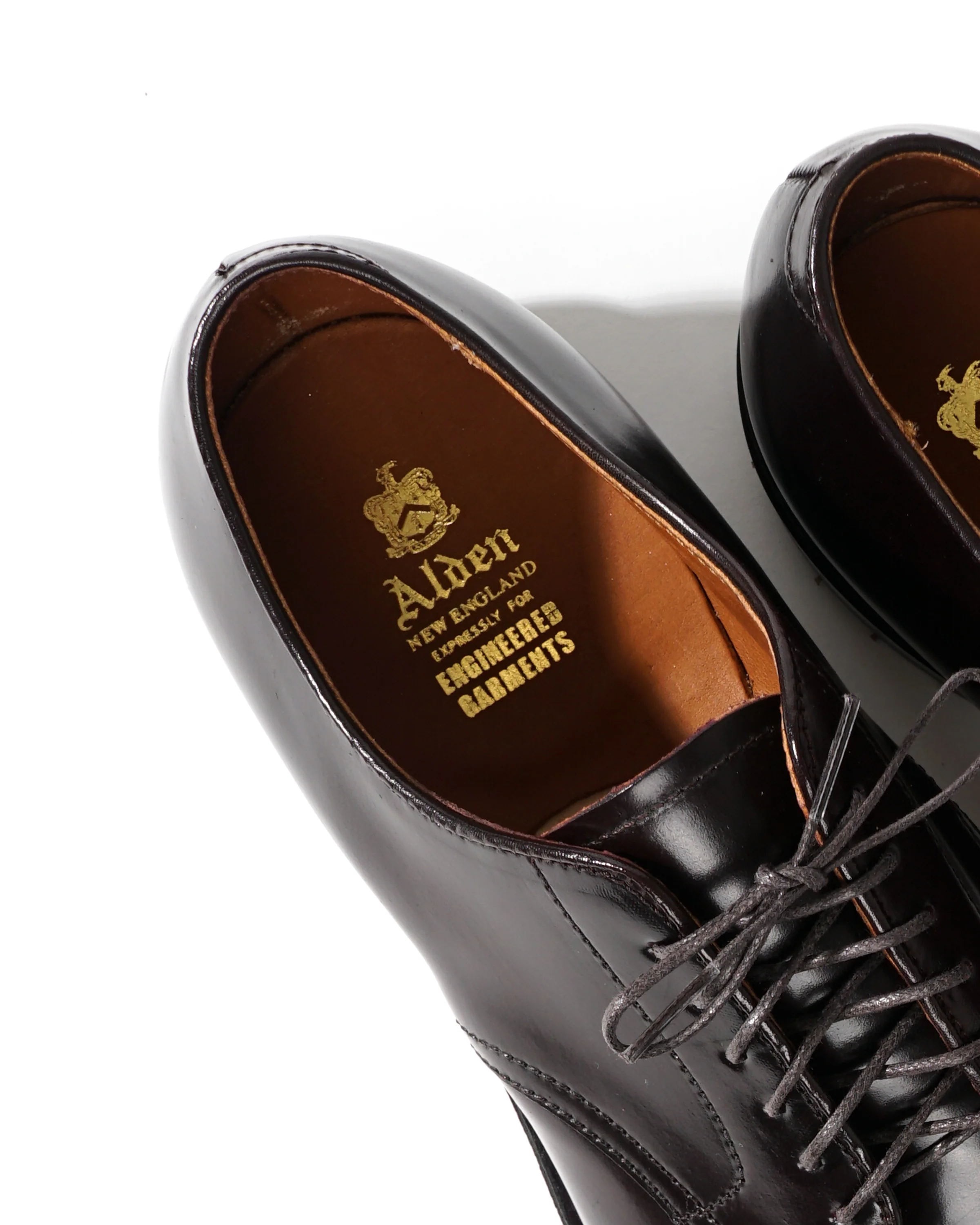 Engineered Garments x Alden - Algonquin V-Tip Blucher - #8 Shell Cordovan w/Commando Sole - Image 8