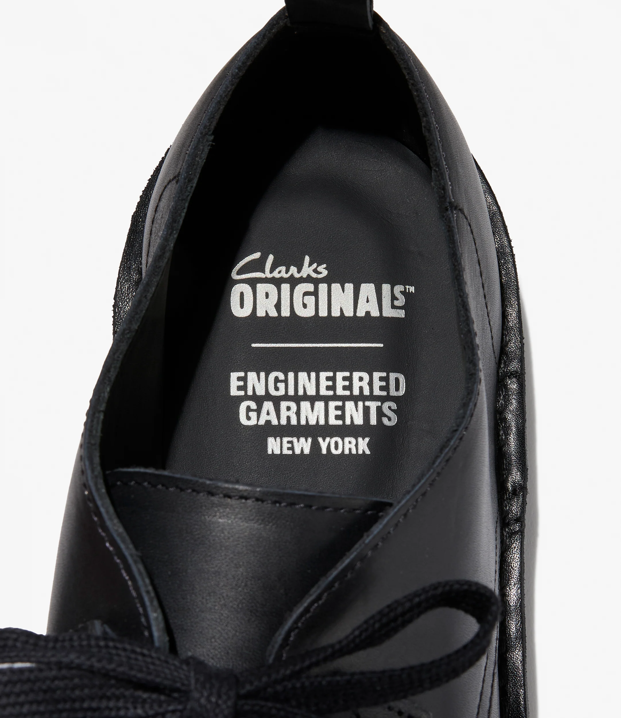 Engineered Garments x Clarks - Desert Khan - Black Smooth Leather - Image 5