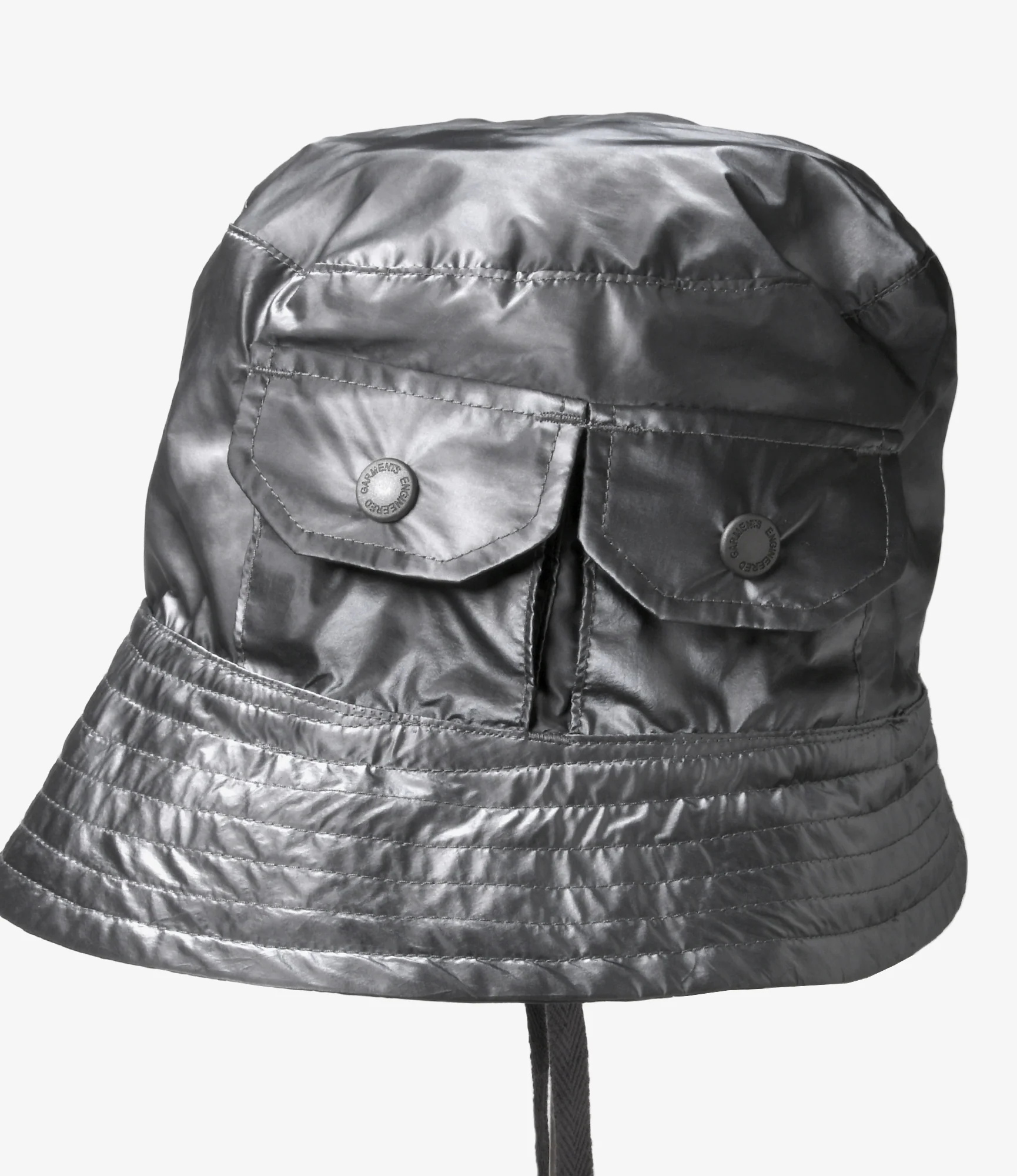 Explorer Hat - Silver Nylon Shadow Print - Image 5