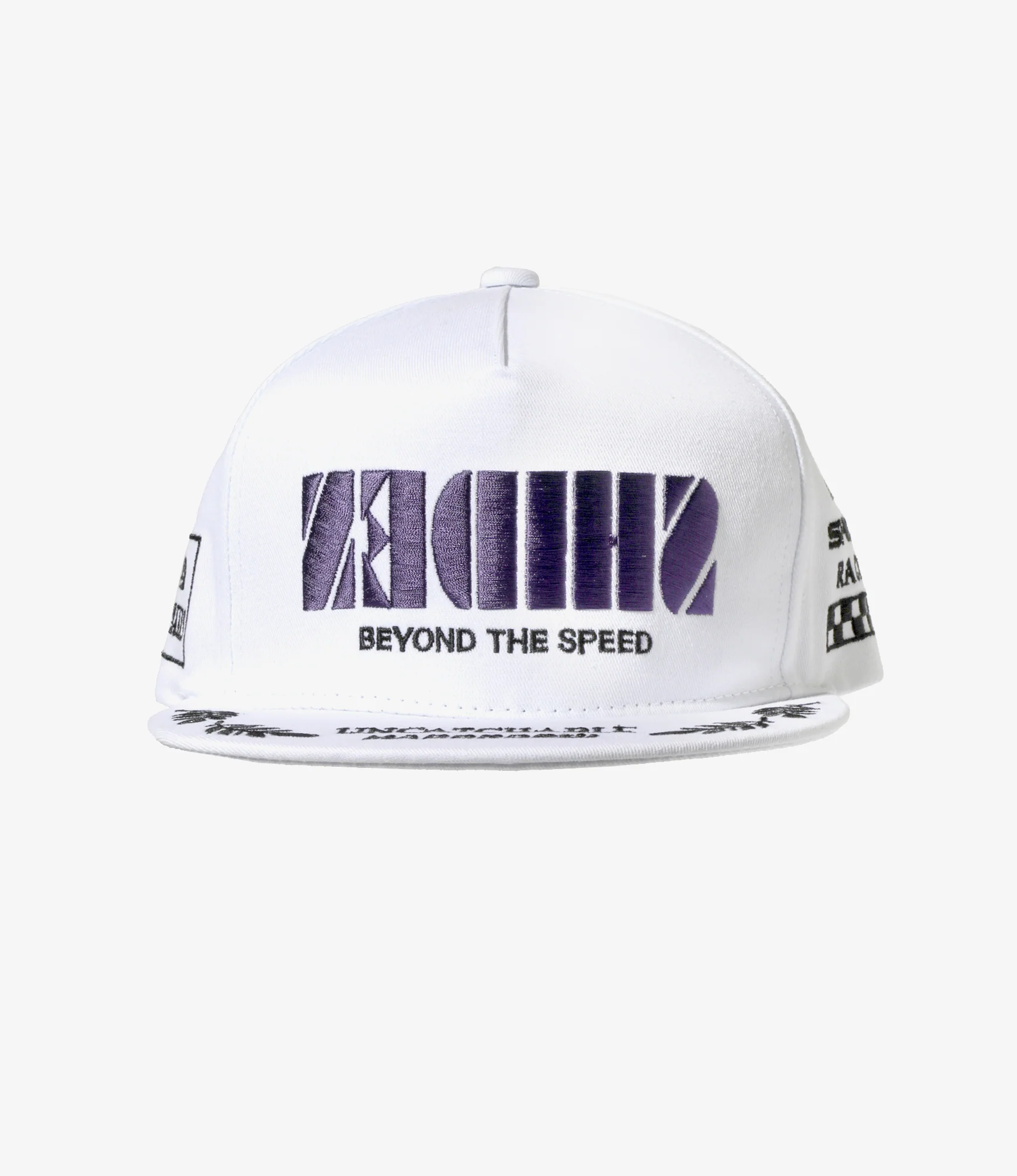 F.V. Racing Cap - White - Cotton Twill - Image 2