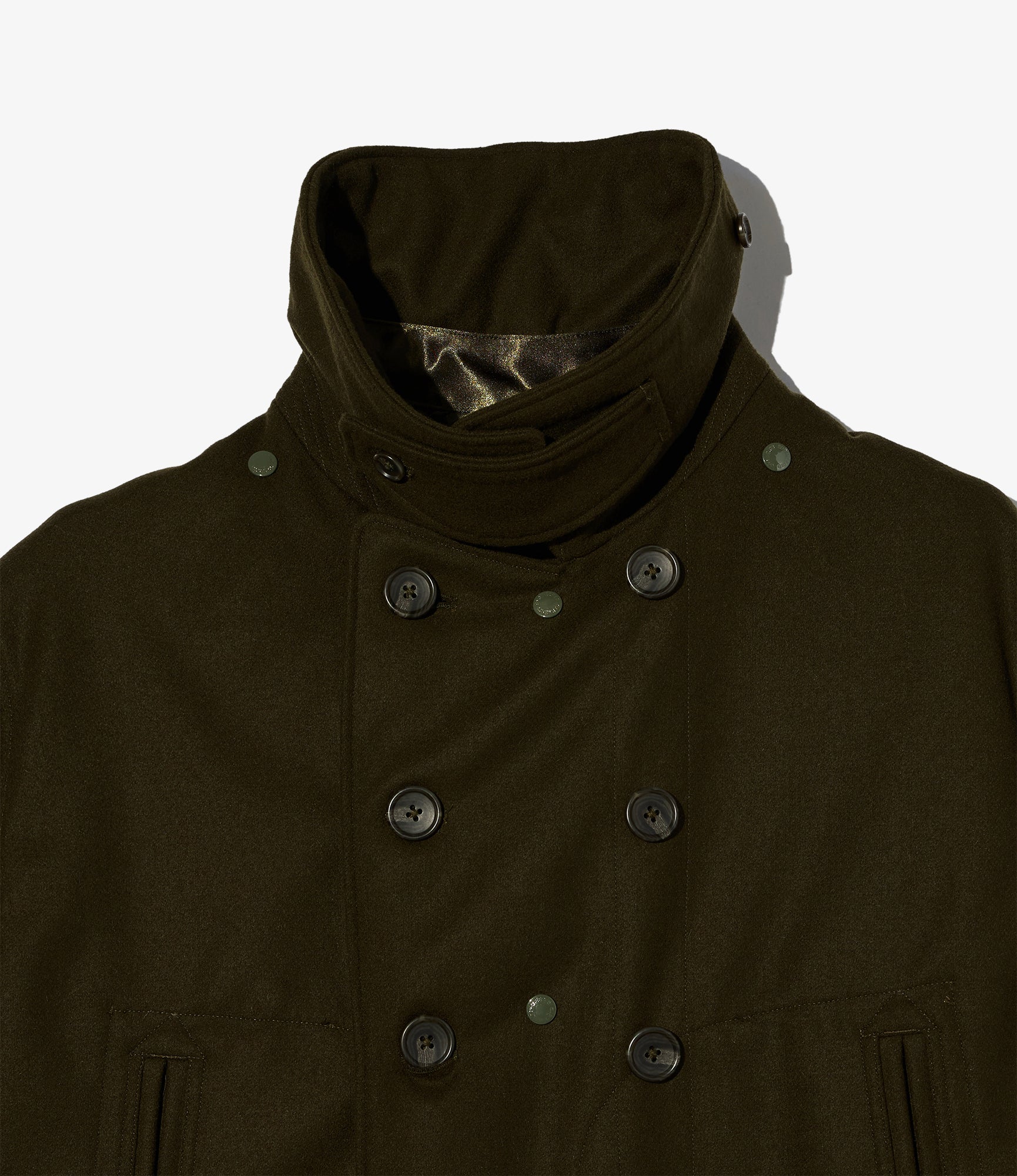 Fireman Jacket - Olive 24oz Wool Melton - Image 3