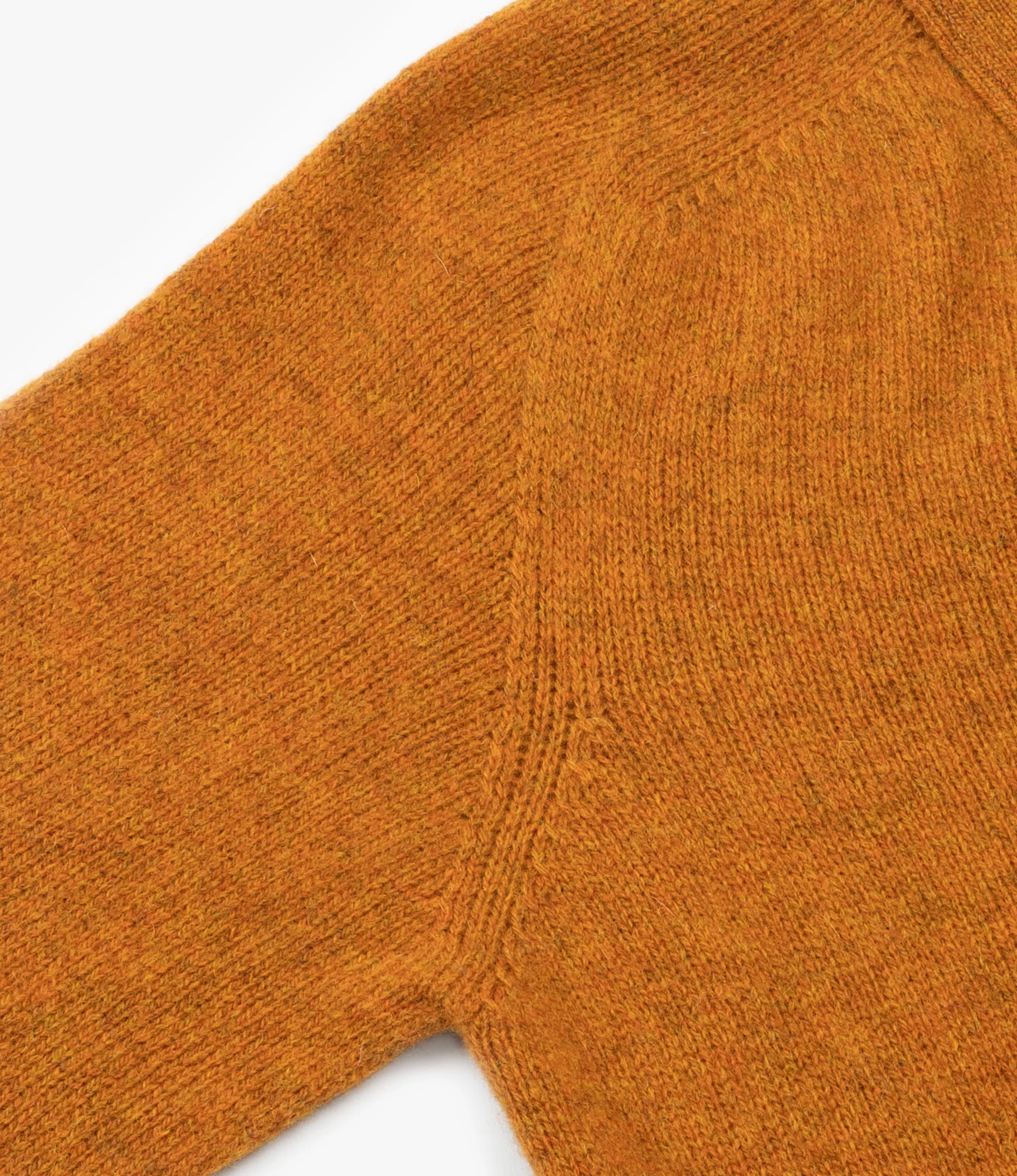 Fisherman Shetland Cardigan - Orange - Image 5