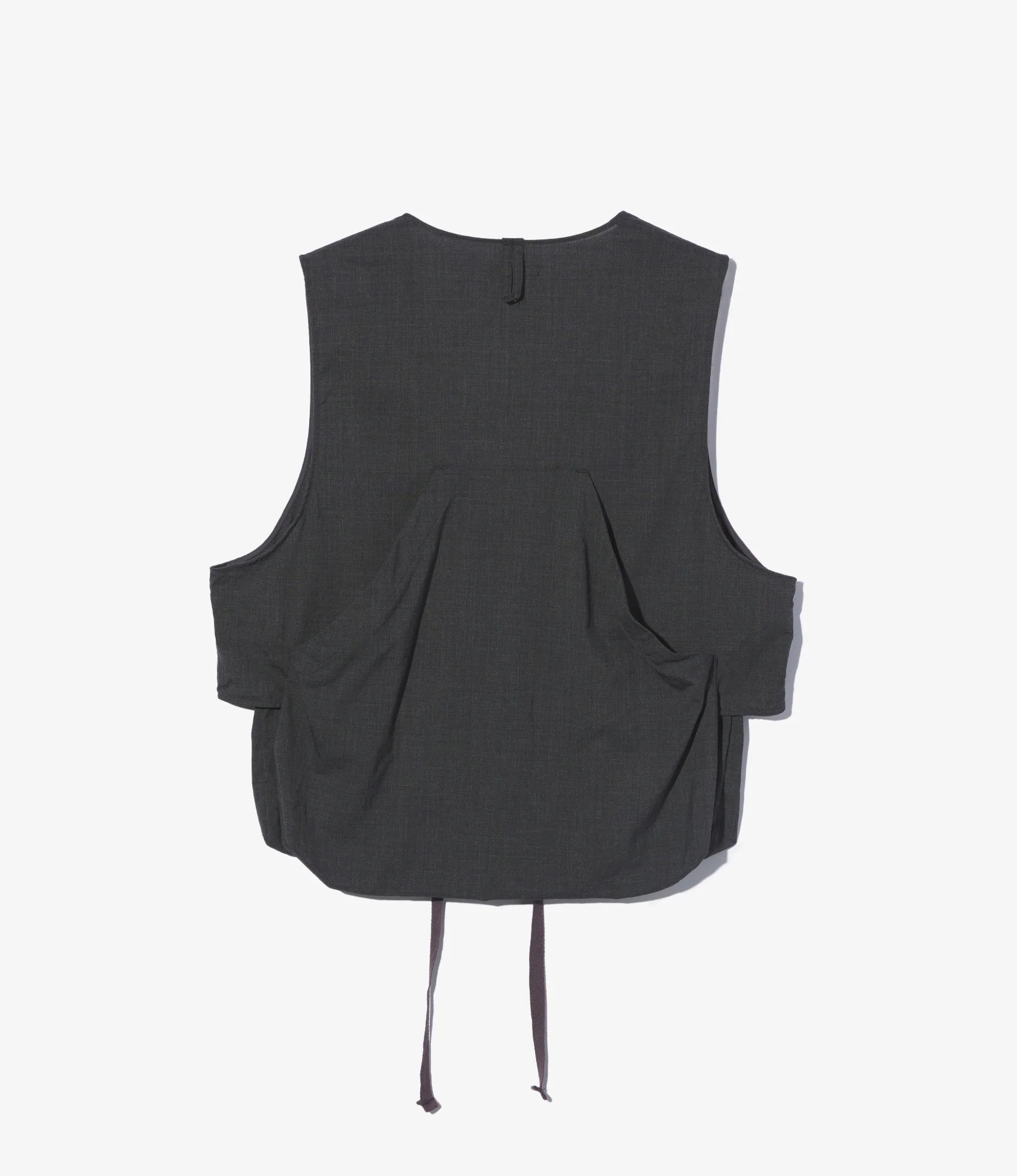 Fowl Vest - Charcoal Tropical Wool - Image 2
