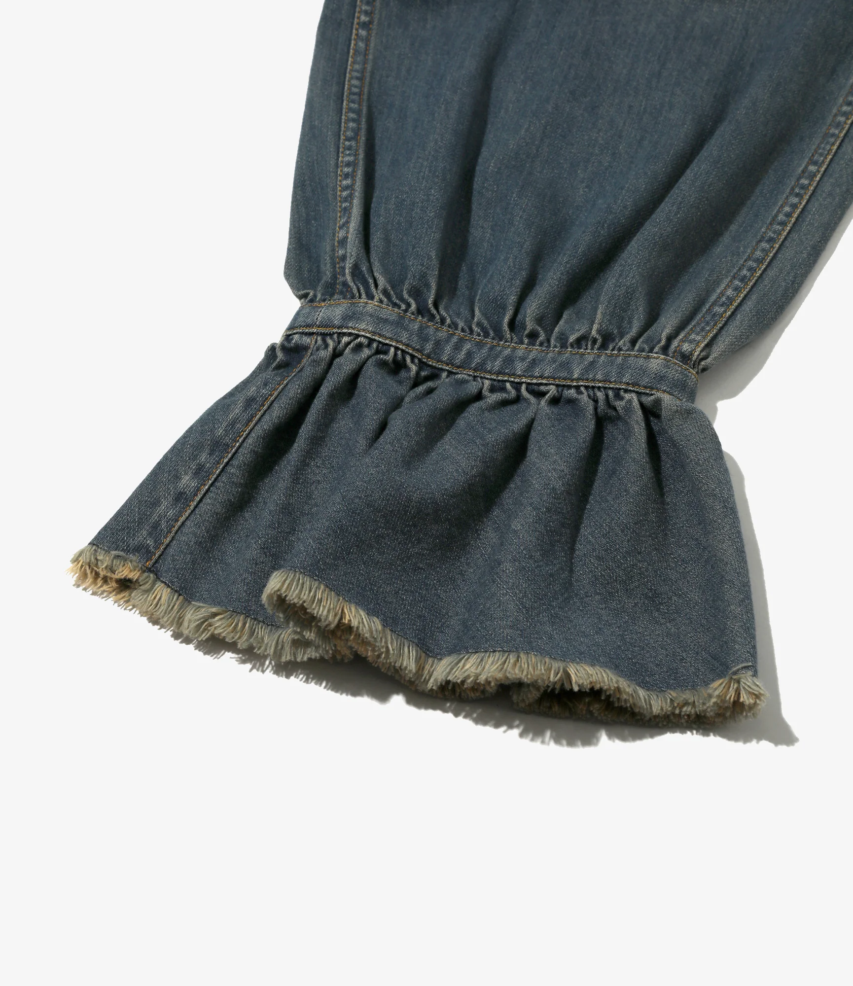 Frill Painter Pants - Indigo - Denim - Image 4